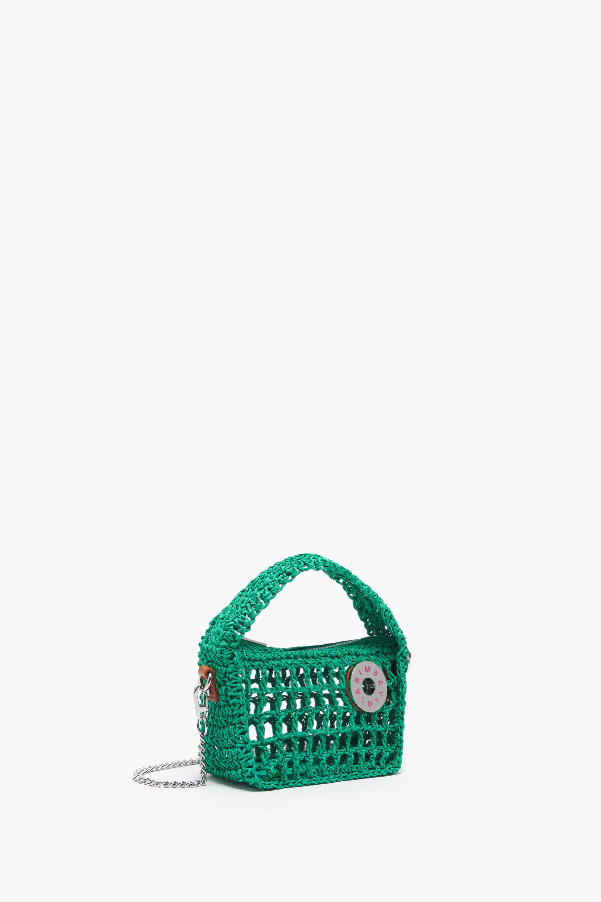 Bolso hobo XS rafia verde