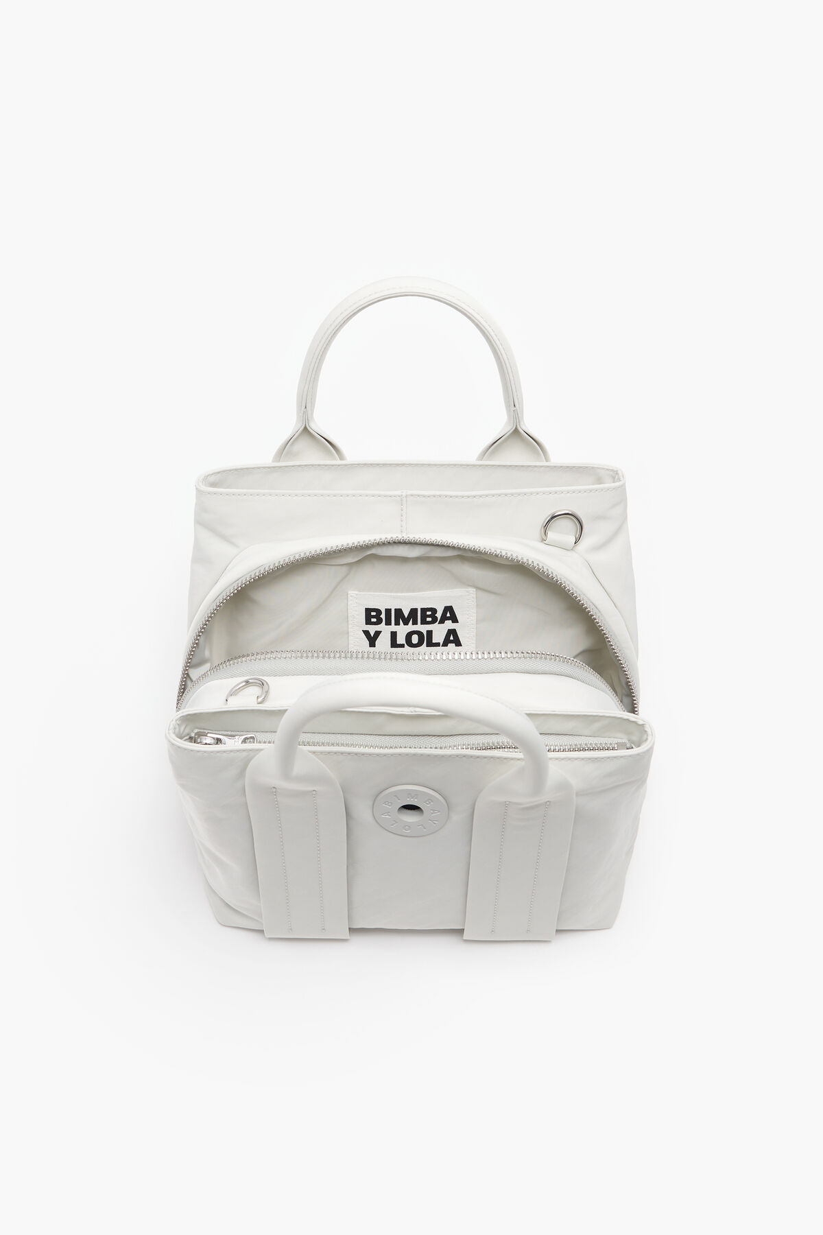 Bolso tote S nylon gris