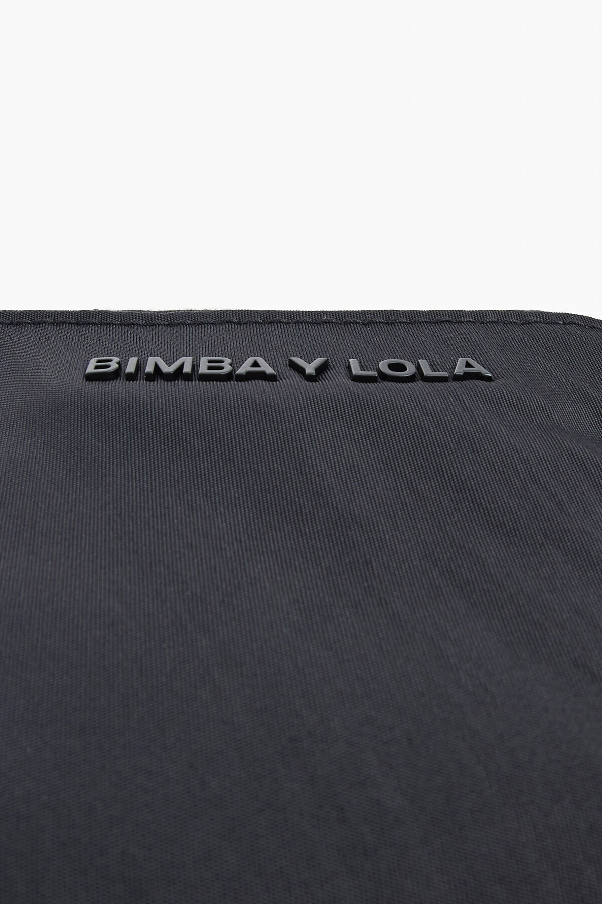 Monedero curvo S nylon negro