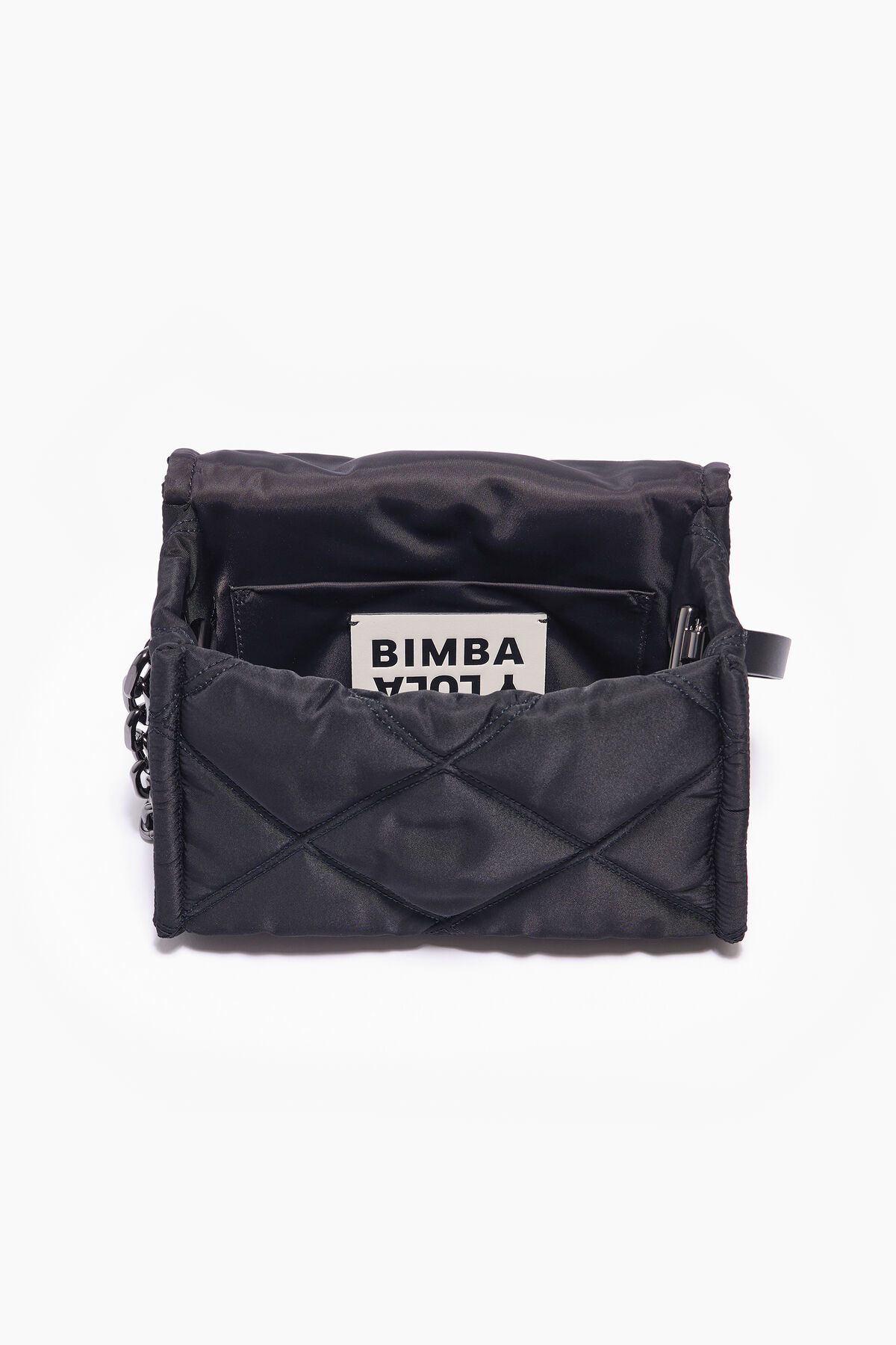 Bolso bandolera S nylon solapa negro