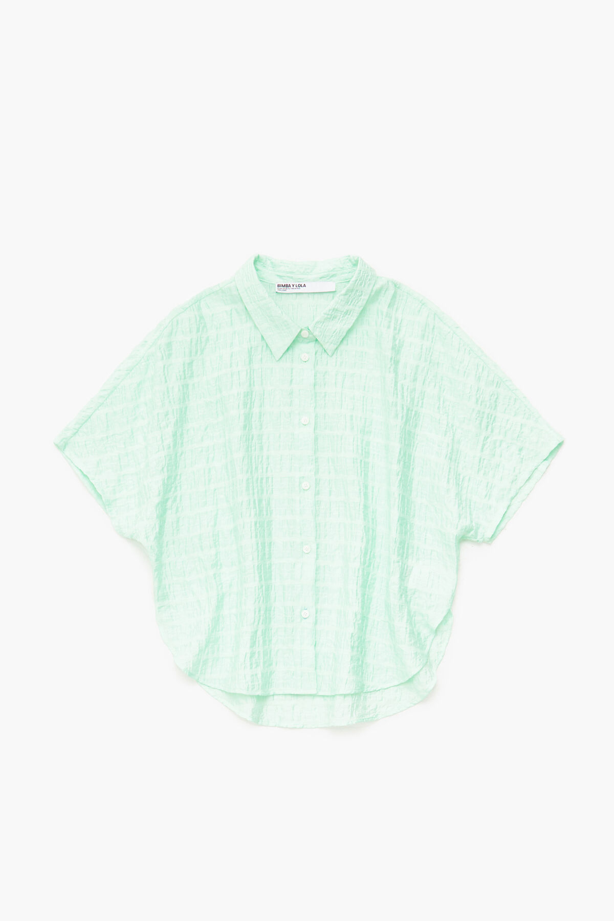 Camisa corta menta