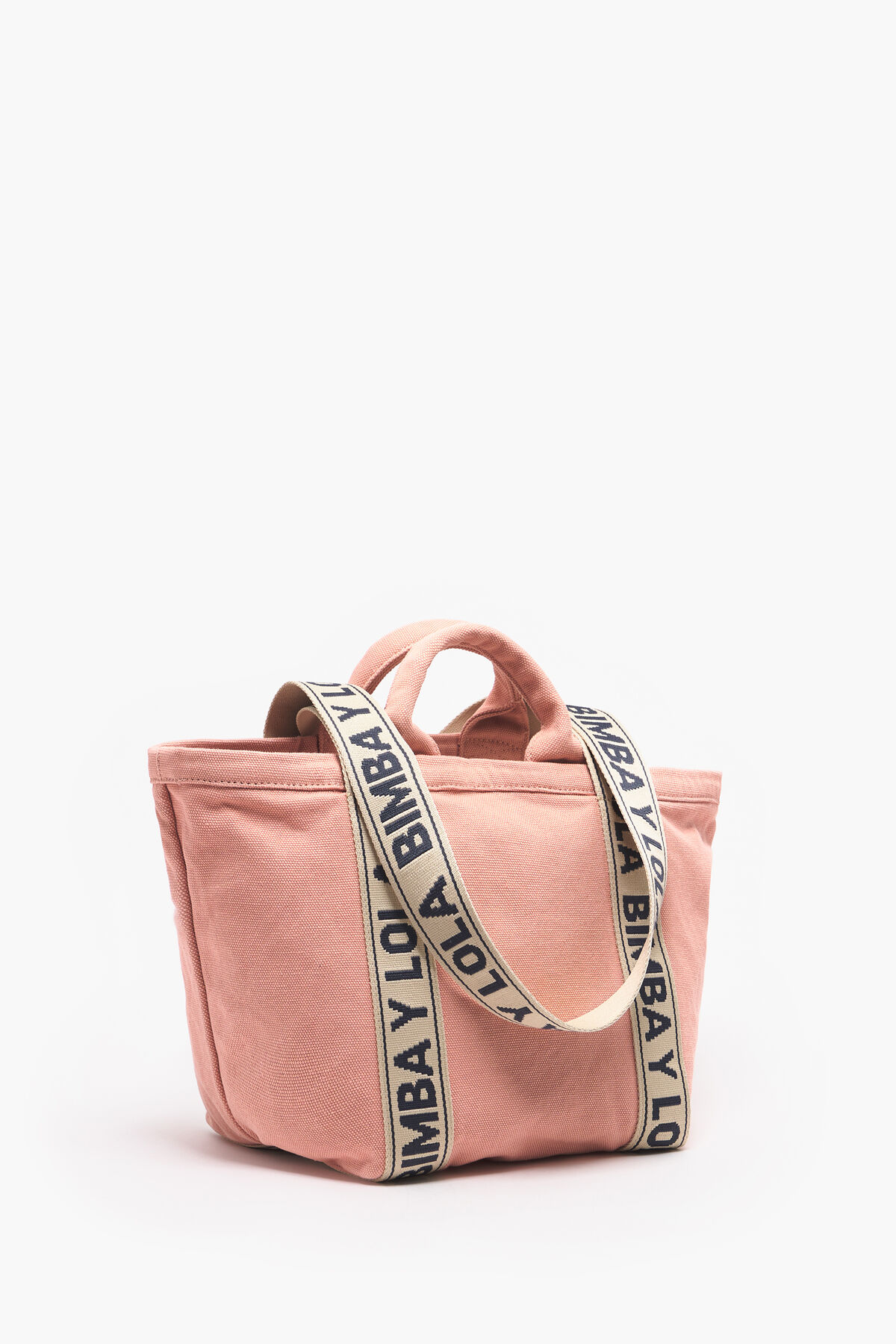 Bolsa shopper S canvas rosa