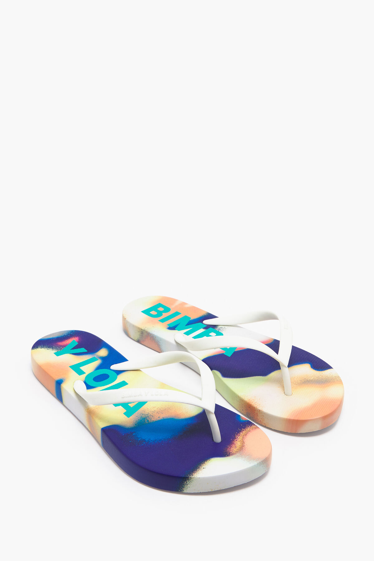 Chancla print Camouflage Spray blanca