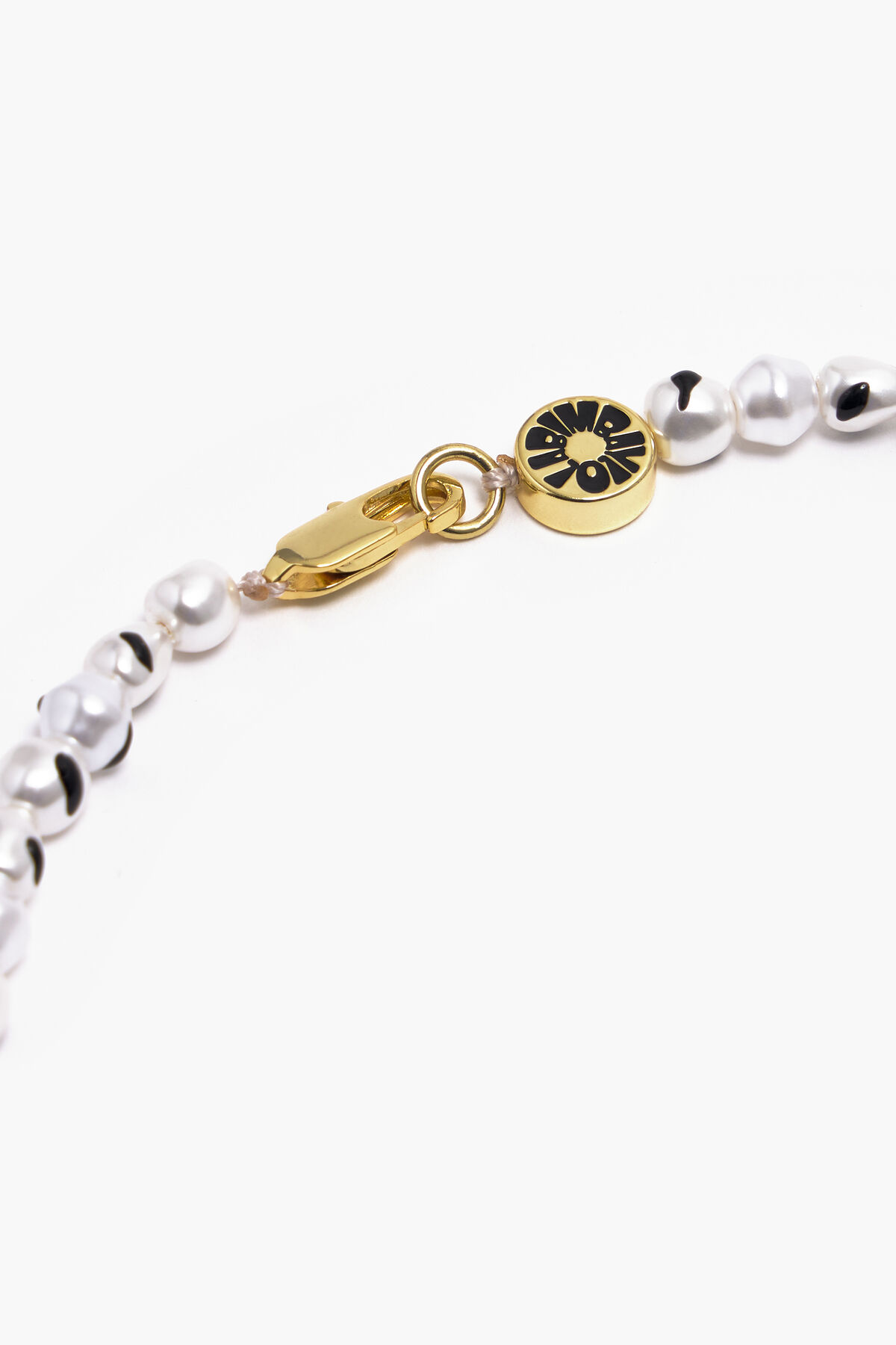 Collar corto perlas negro