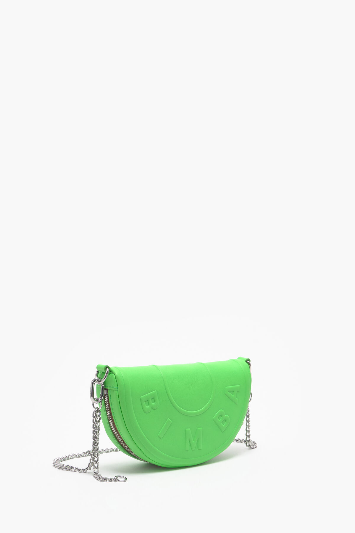 Bolso bandolera XS Chimo piel verde neón