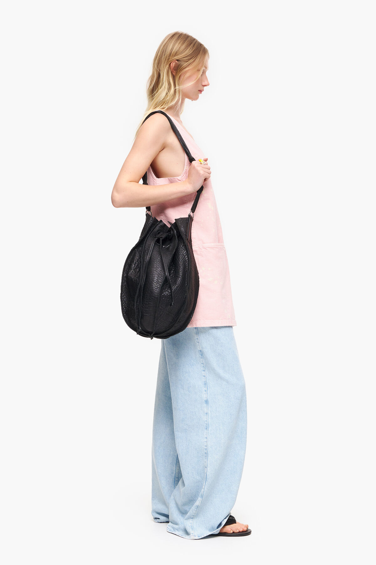 Bolso saca Pelota L piel negro