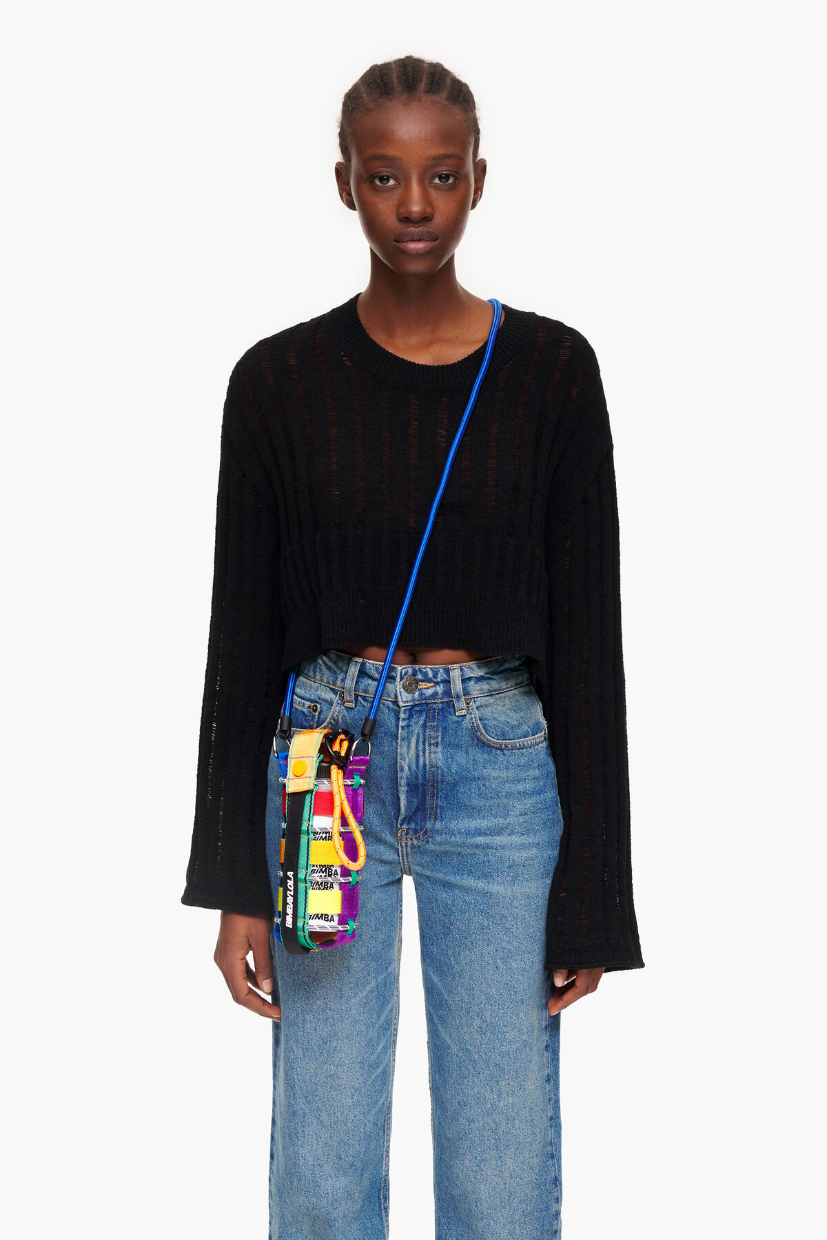 Funda botella nylon naranja