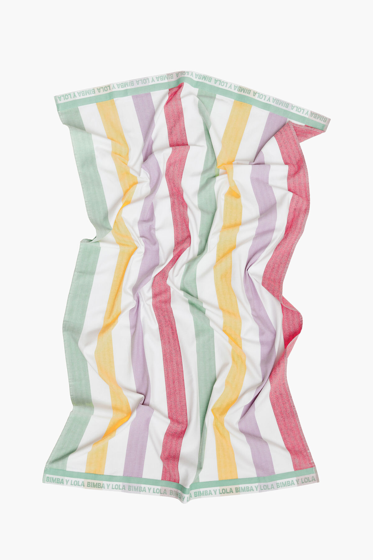 Toalla estampada rayas multicolor