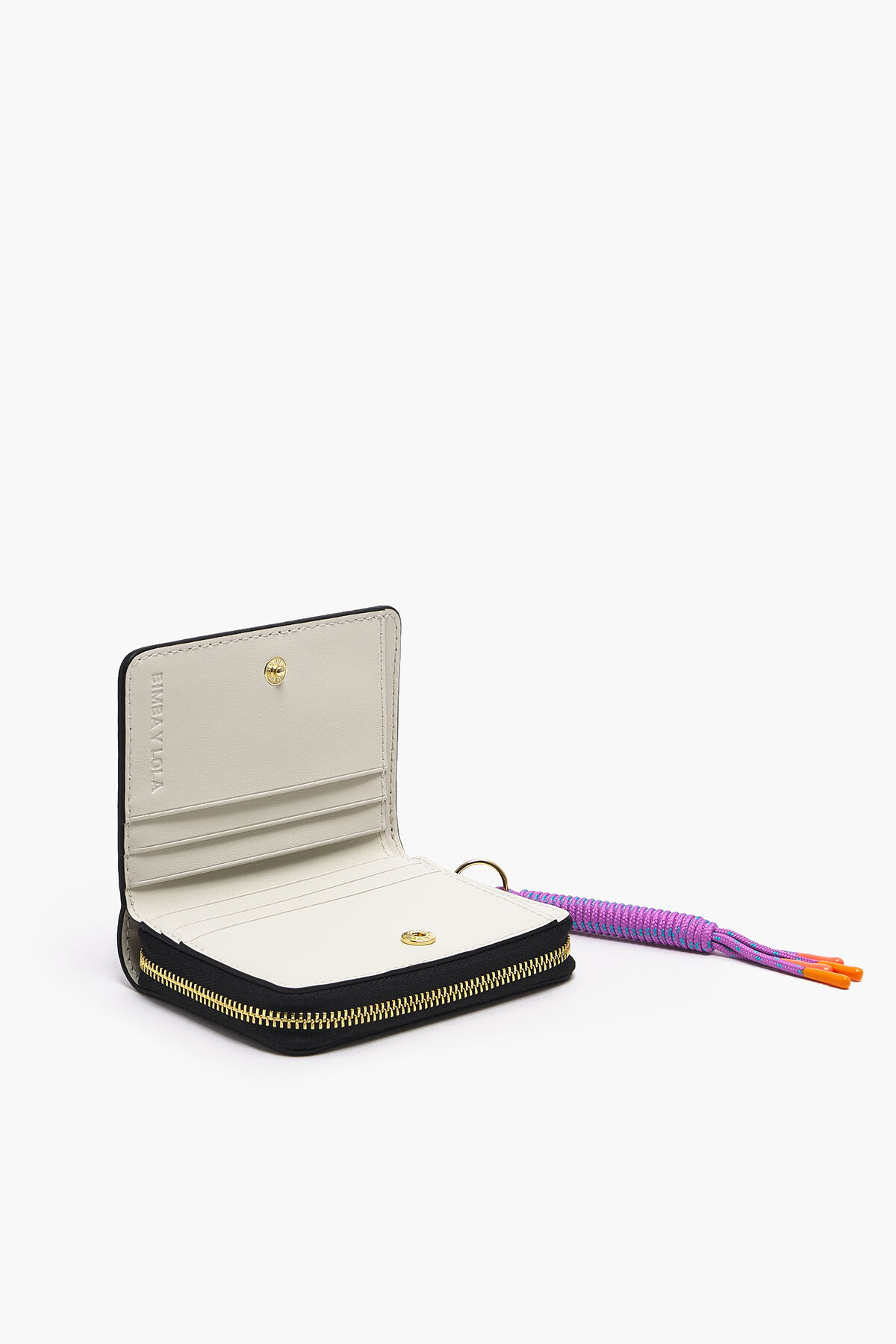 Cartera solapa piel negra