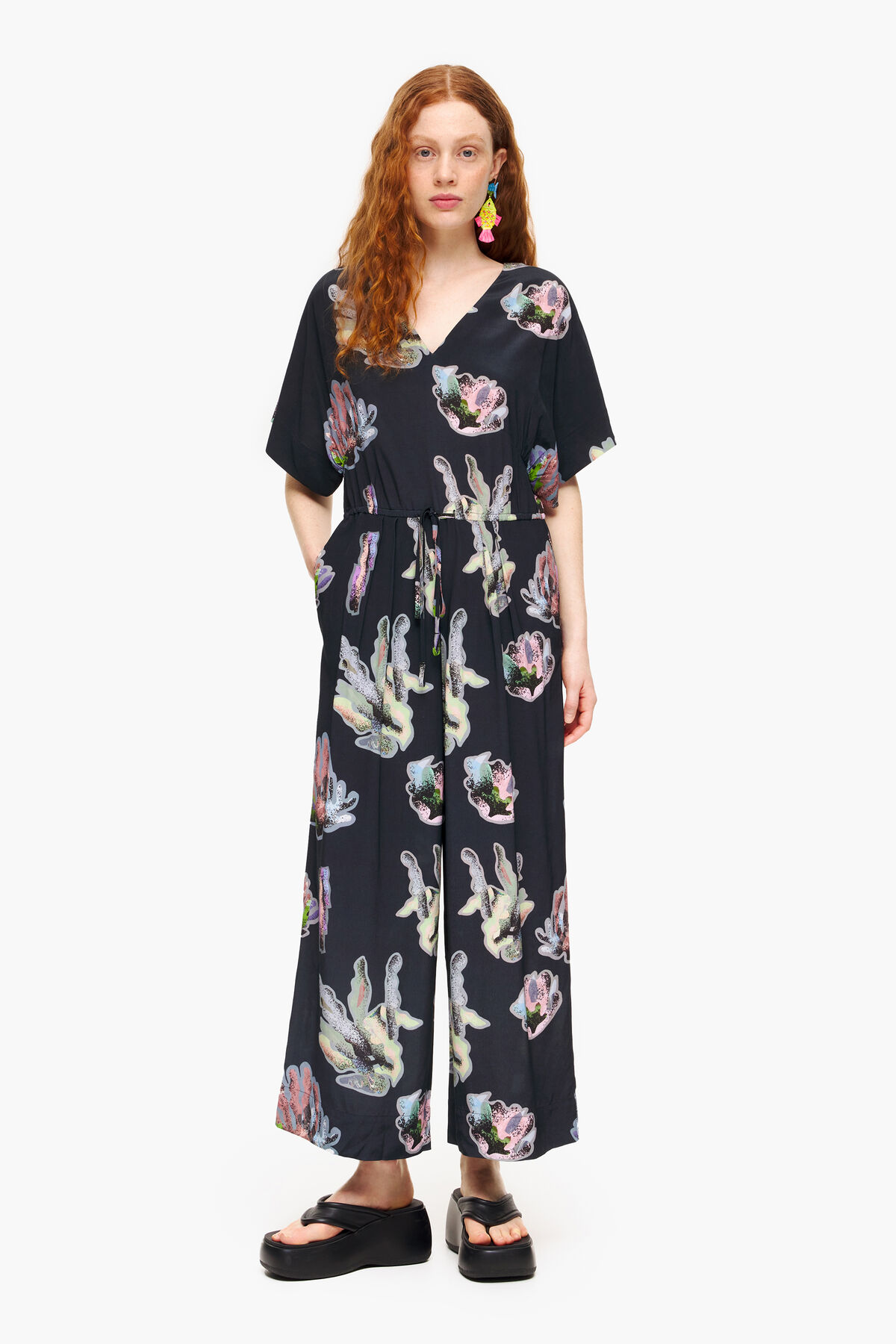 Mono largo print Coral gris