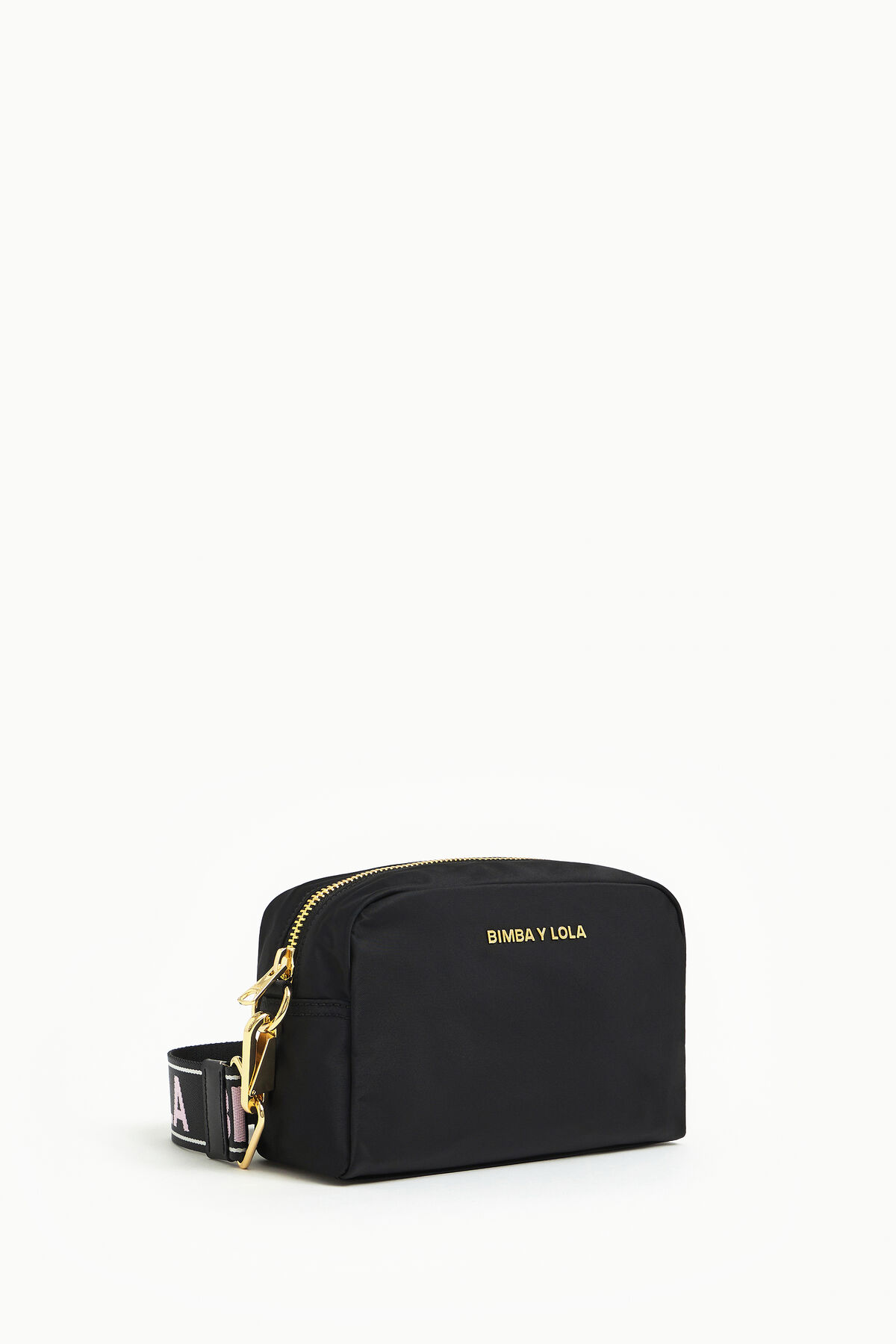 Bolso bandolera S nylon negro