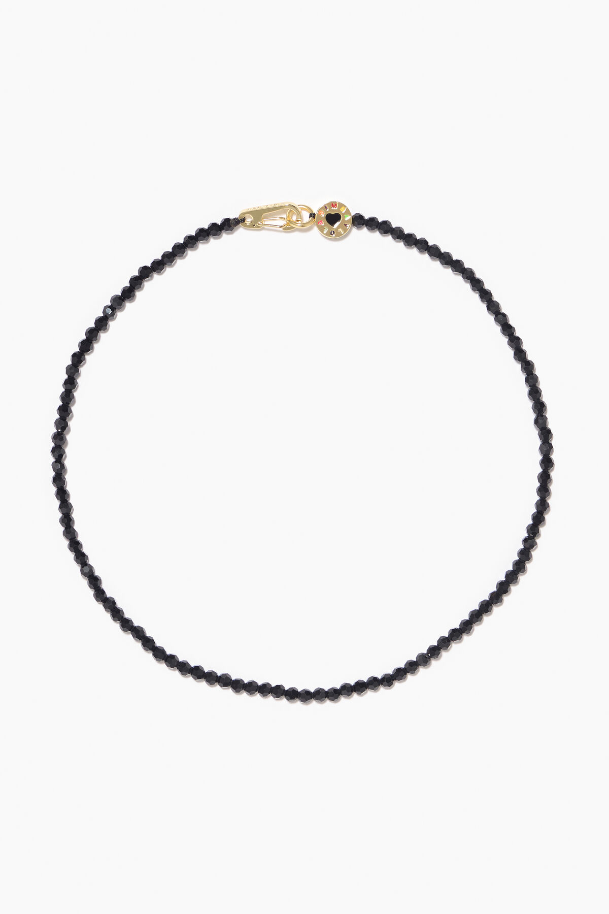 Collar corto cristales negro