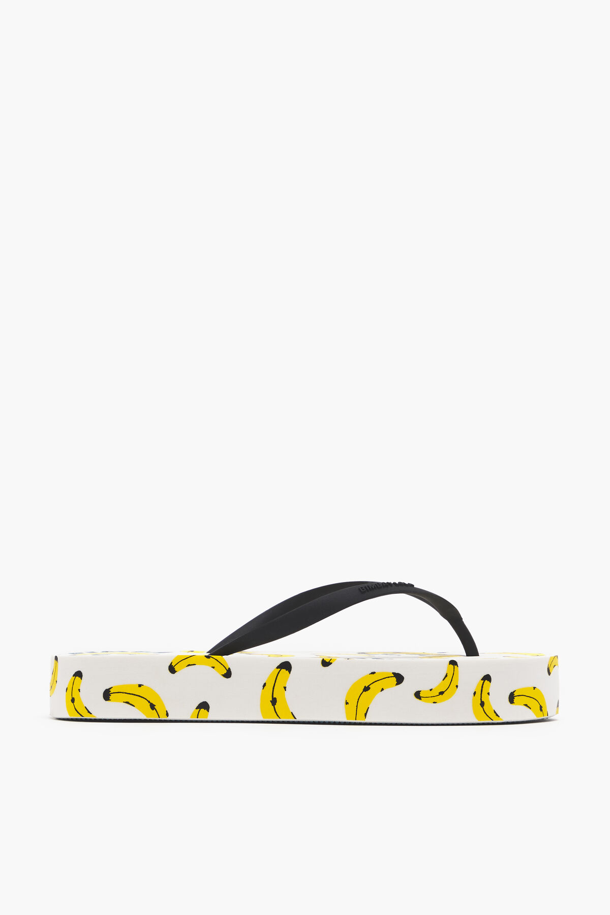 Chancla print Bananas blanca