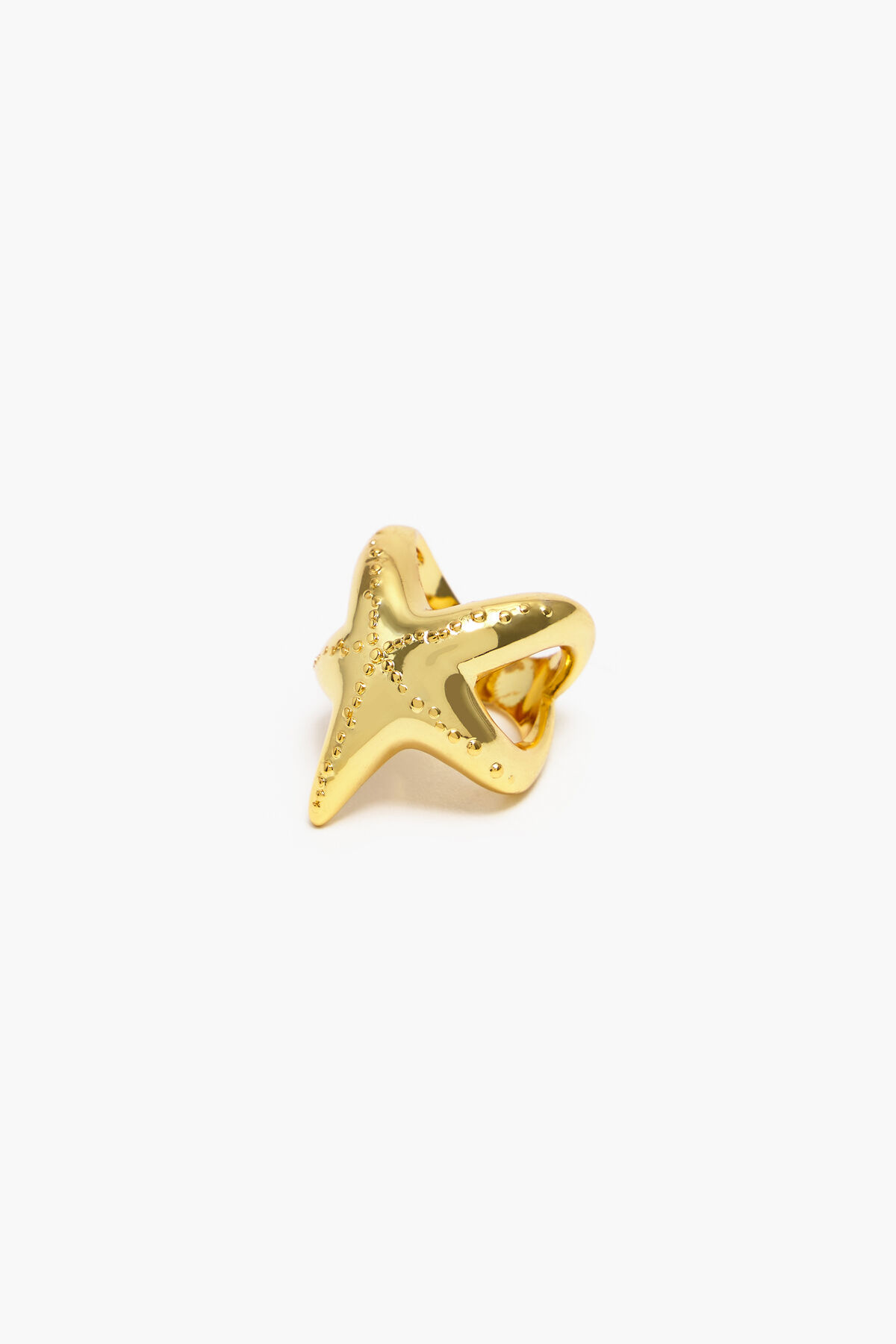Anillo estrella dorado
