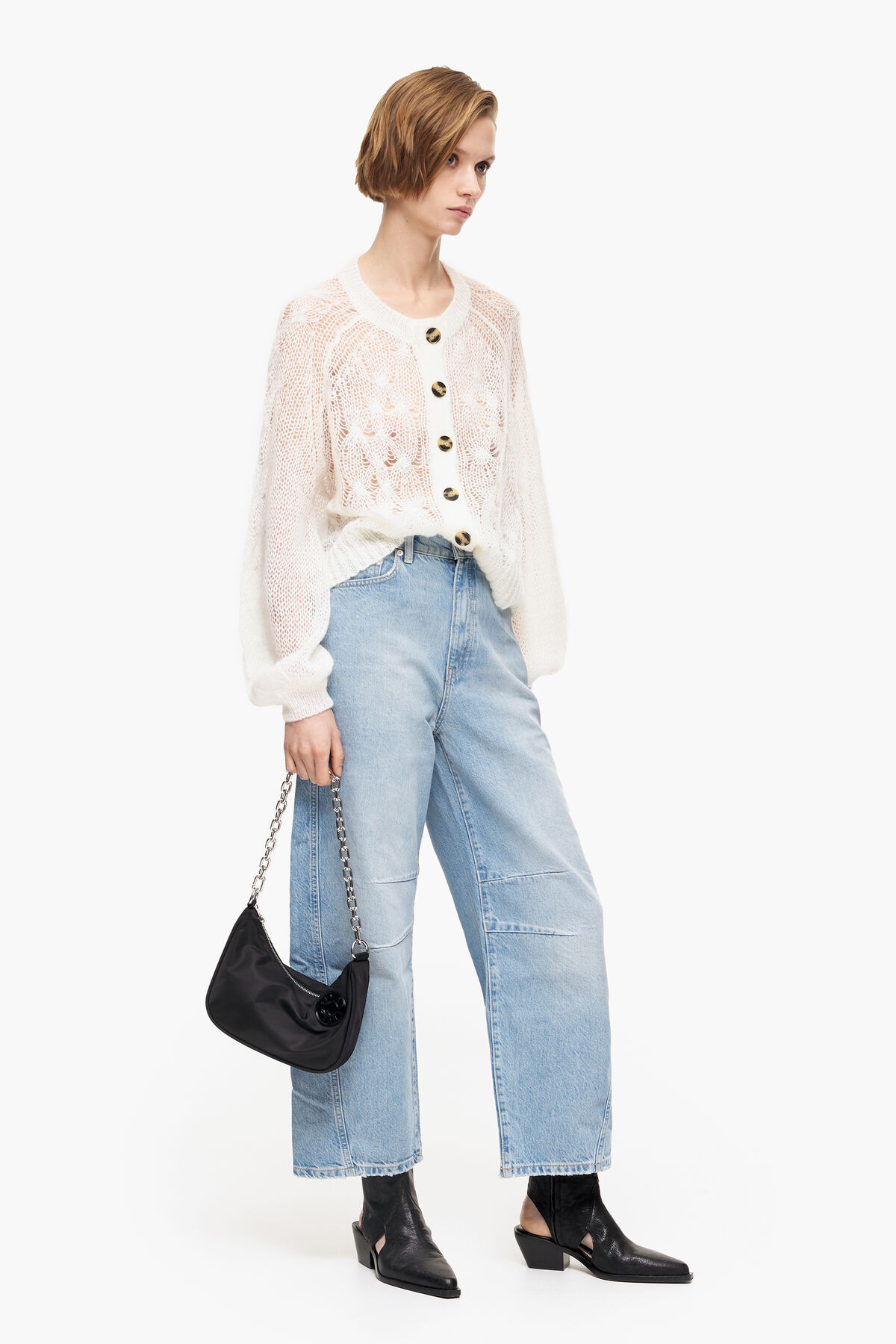 Bolso Moon S nylon negro