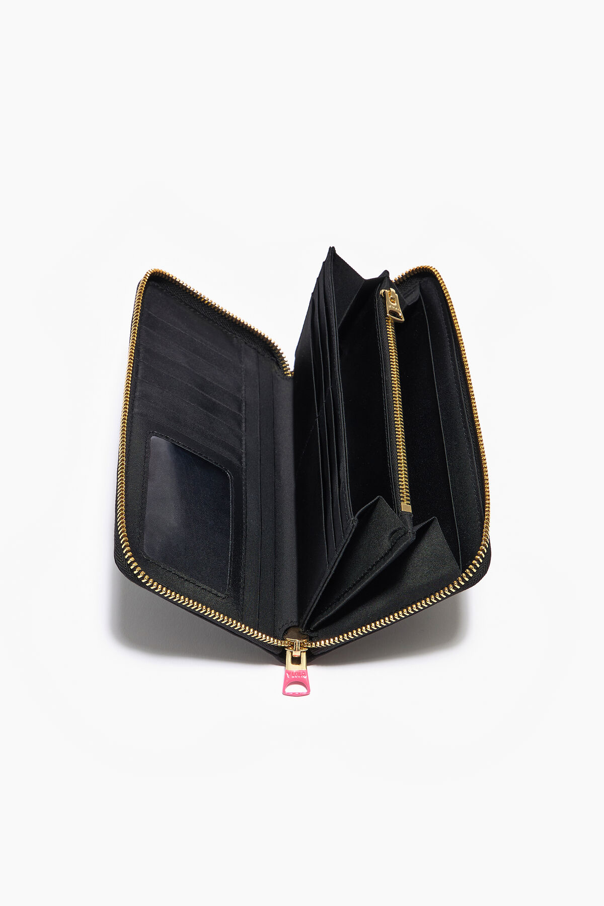 Billetera libro nylon negra