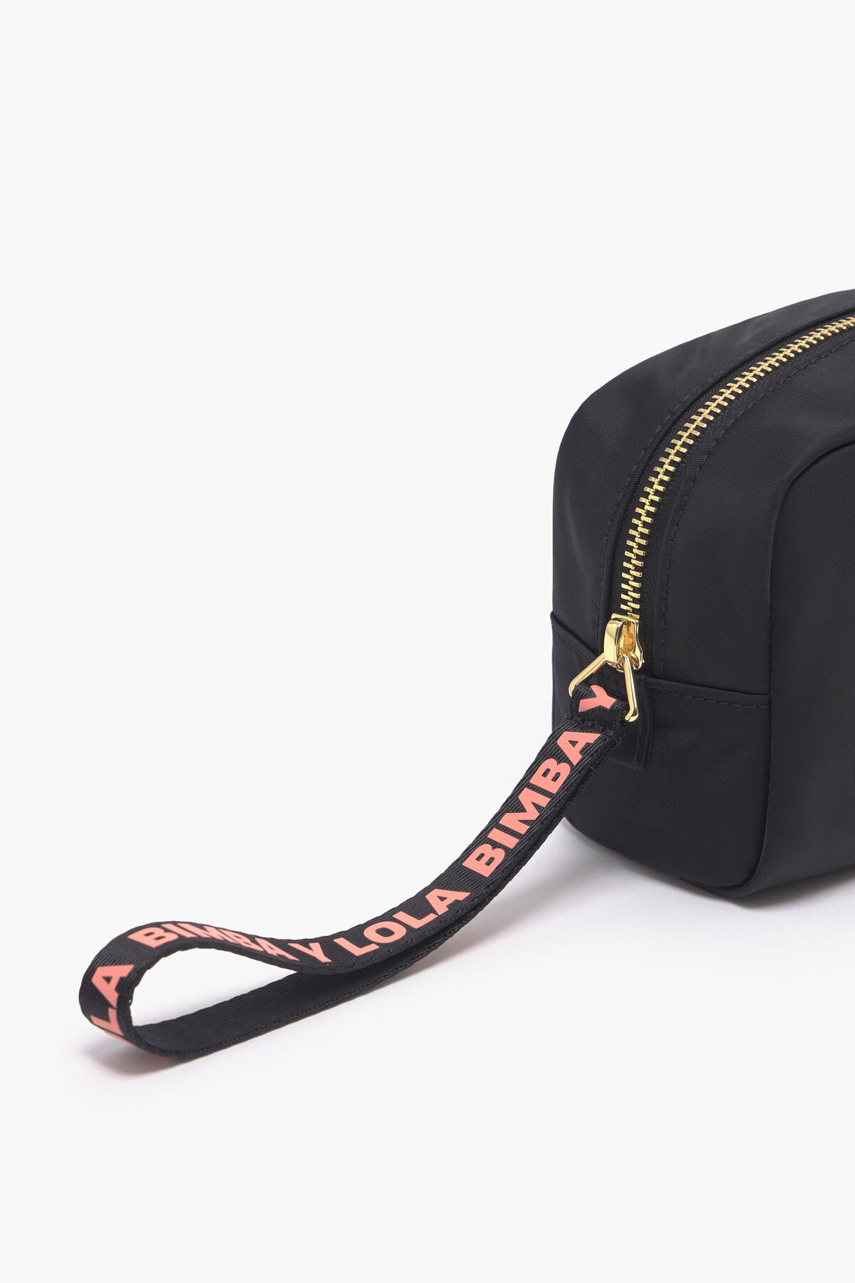 Neceser rectangular S nylon negro