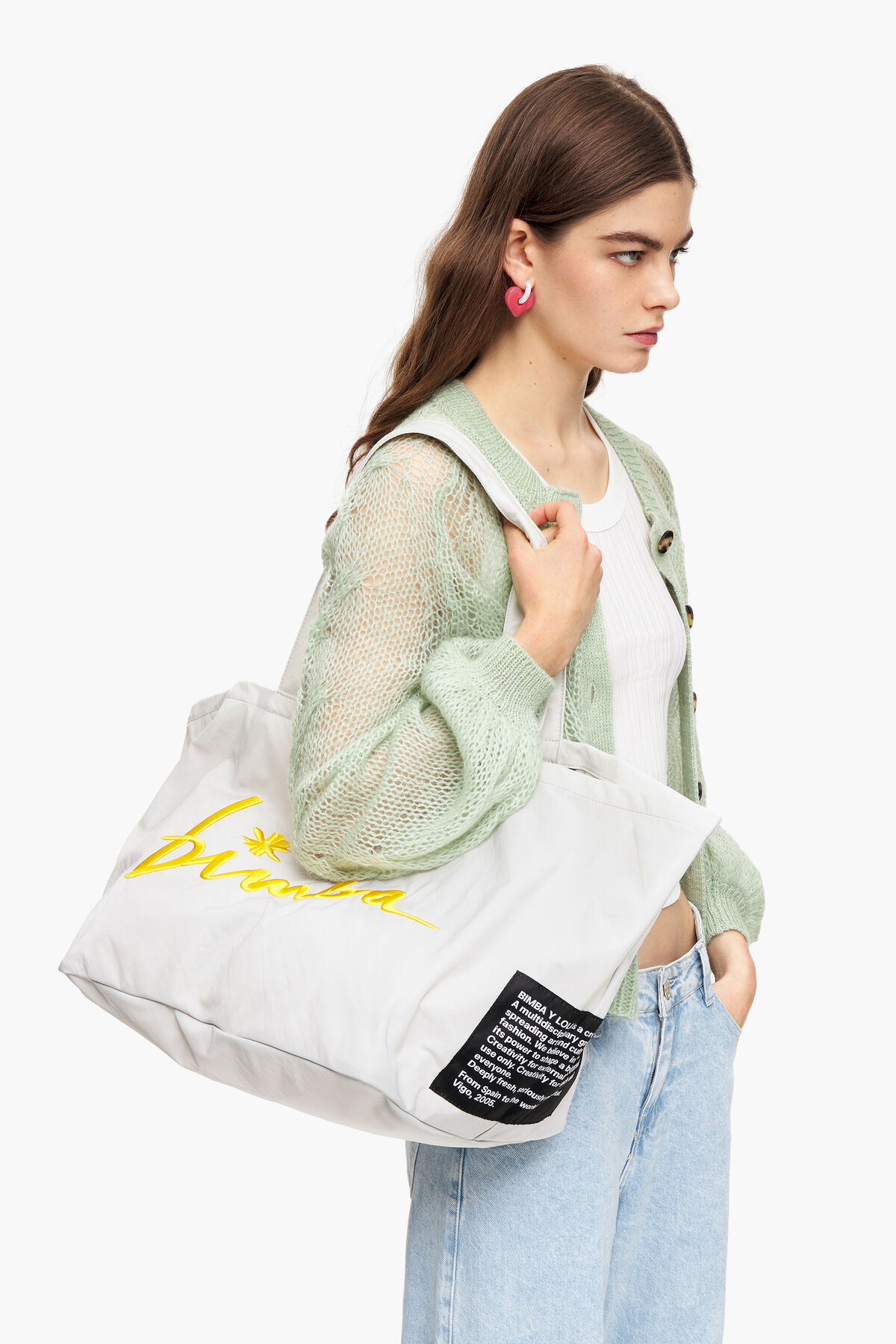 Bolsa shopper XL nylon gris