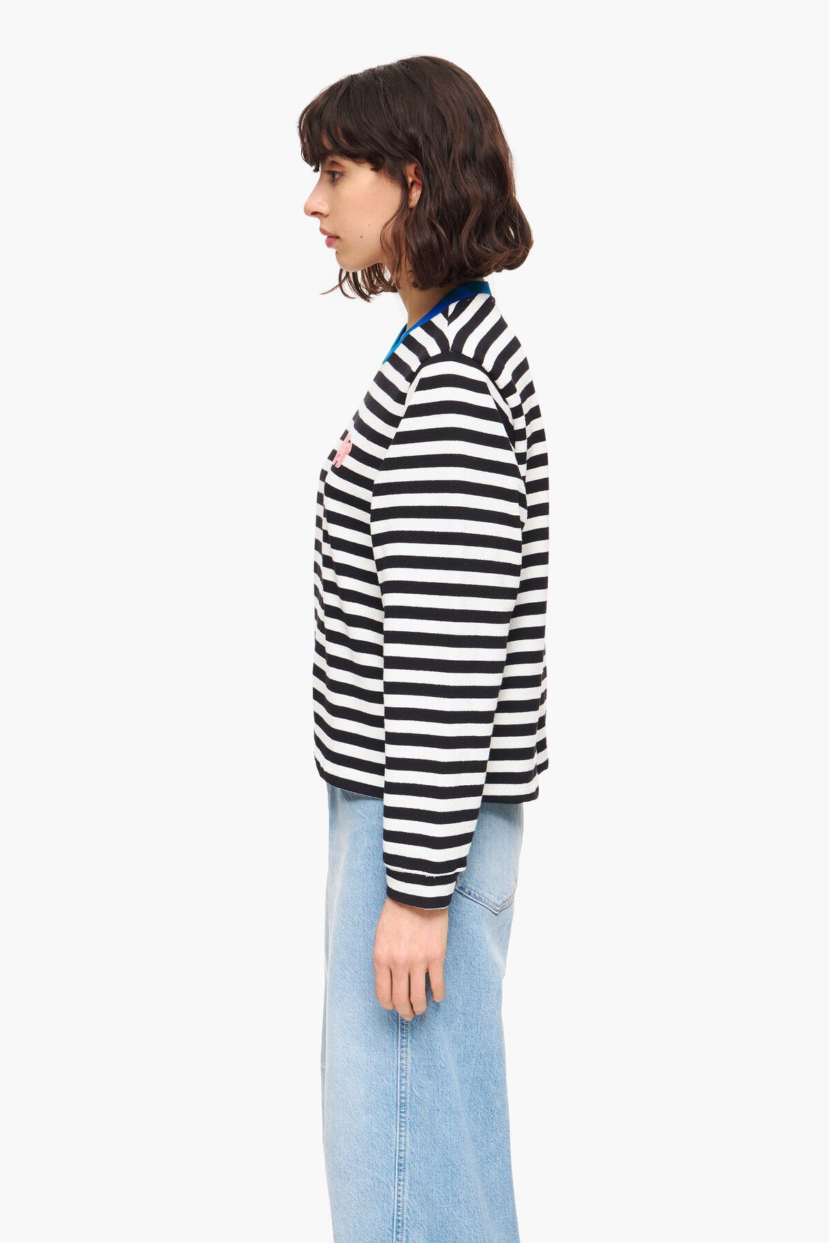 Camiseta rayas negra