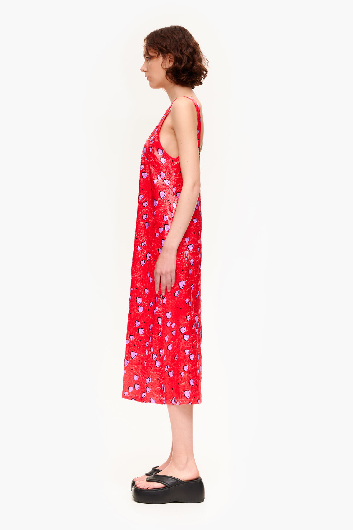 Vestido print Small Heart rojo
