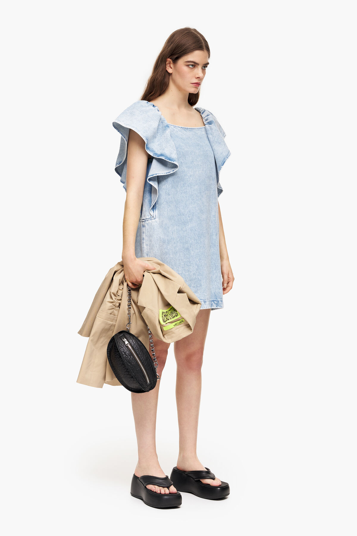 Vestido vaquero mini azul claro