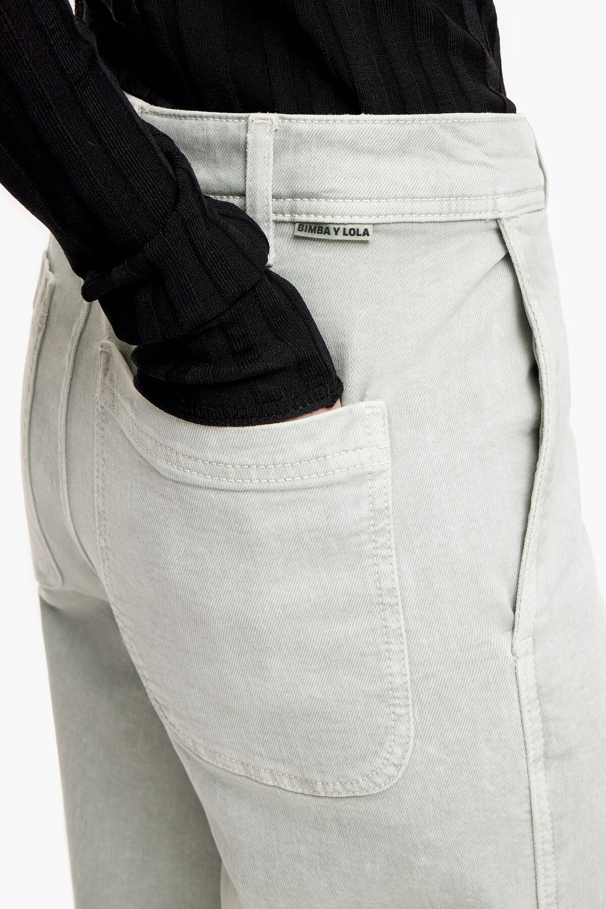 CULOTTE - Vaquero alto menta