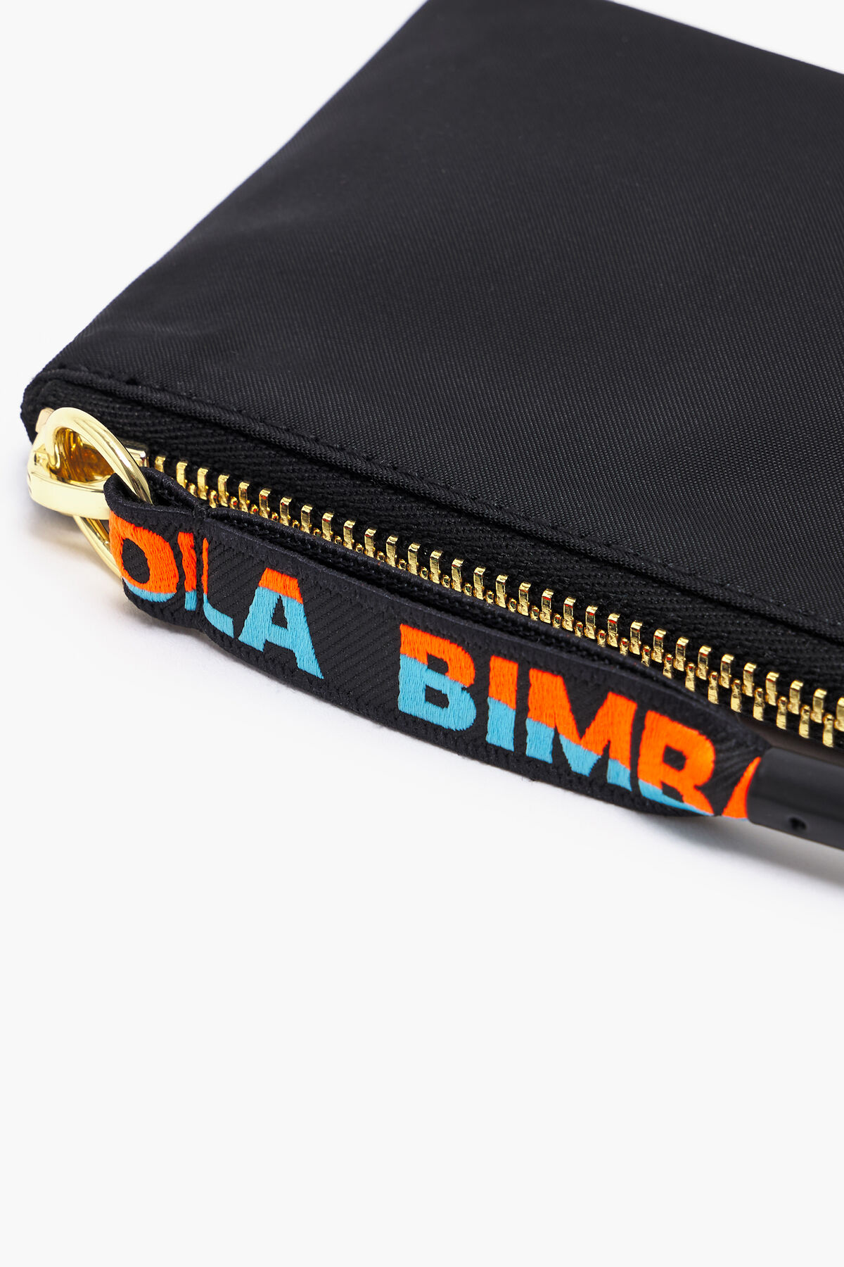 Monedero curvo nylon negro