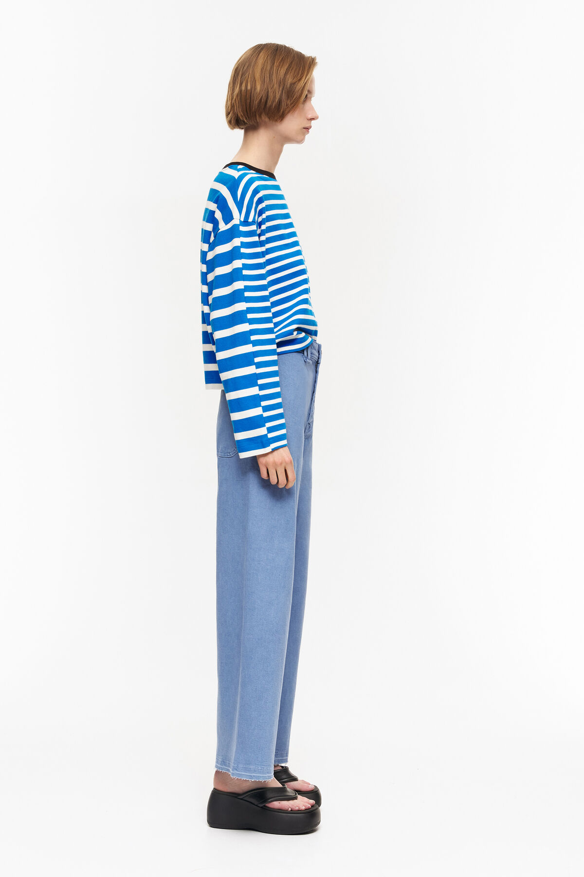 CULOTTE - Vaquero alto azul