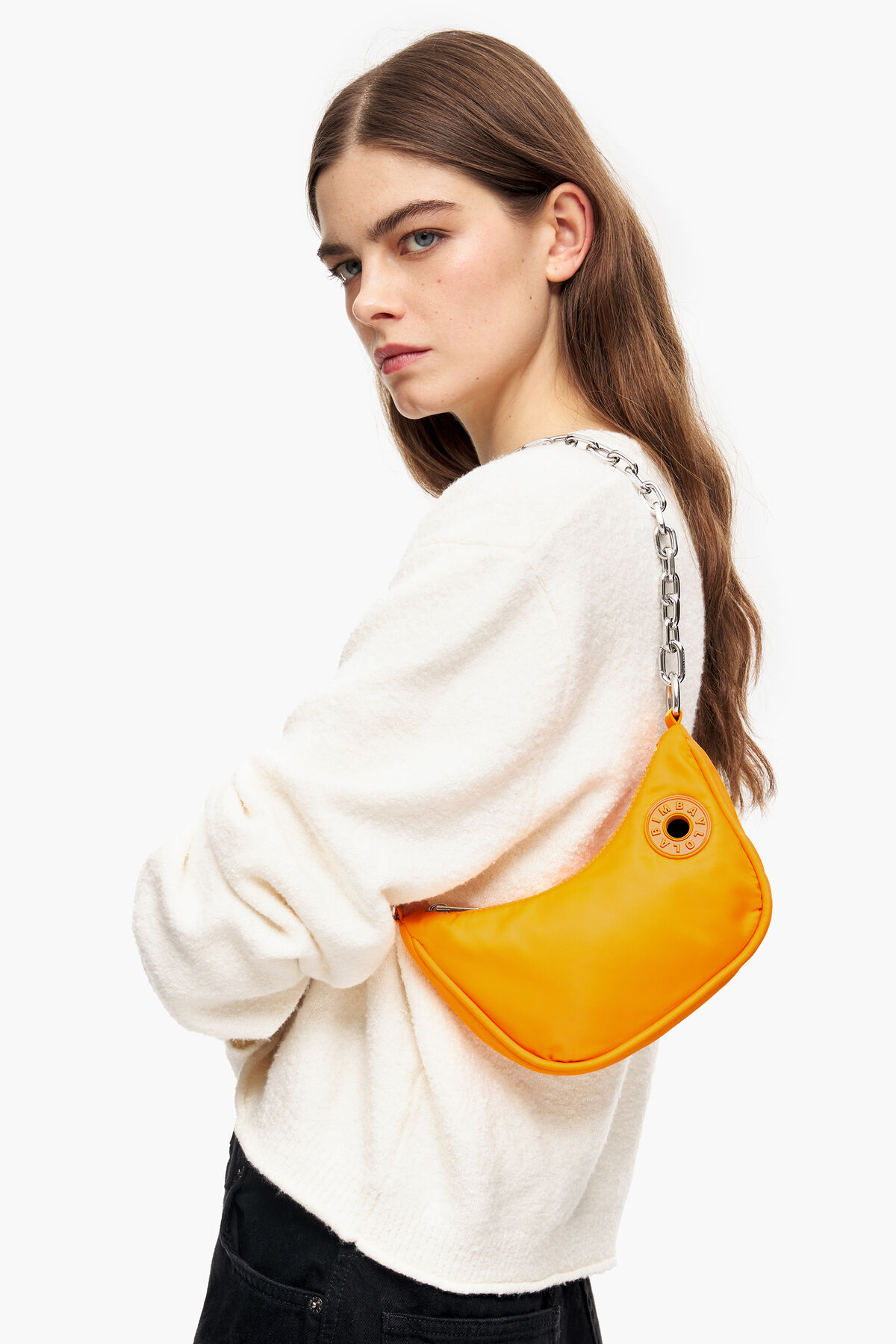 Bolso Moon XS nylon azafrán