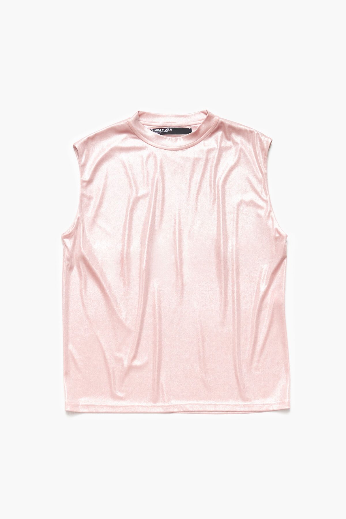 Camiseta corta fluida rosa