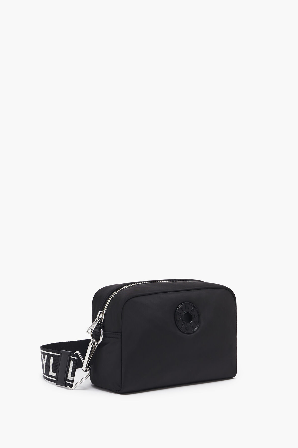 Bolso bandolera S nylon negro