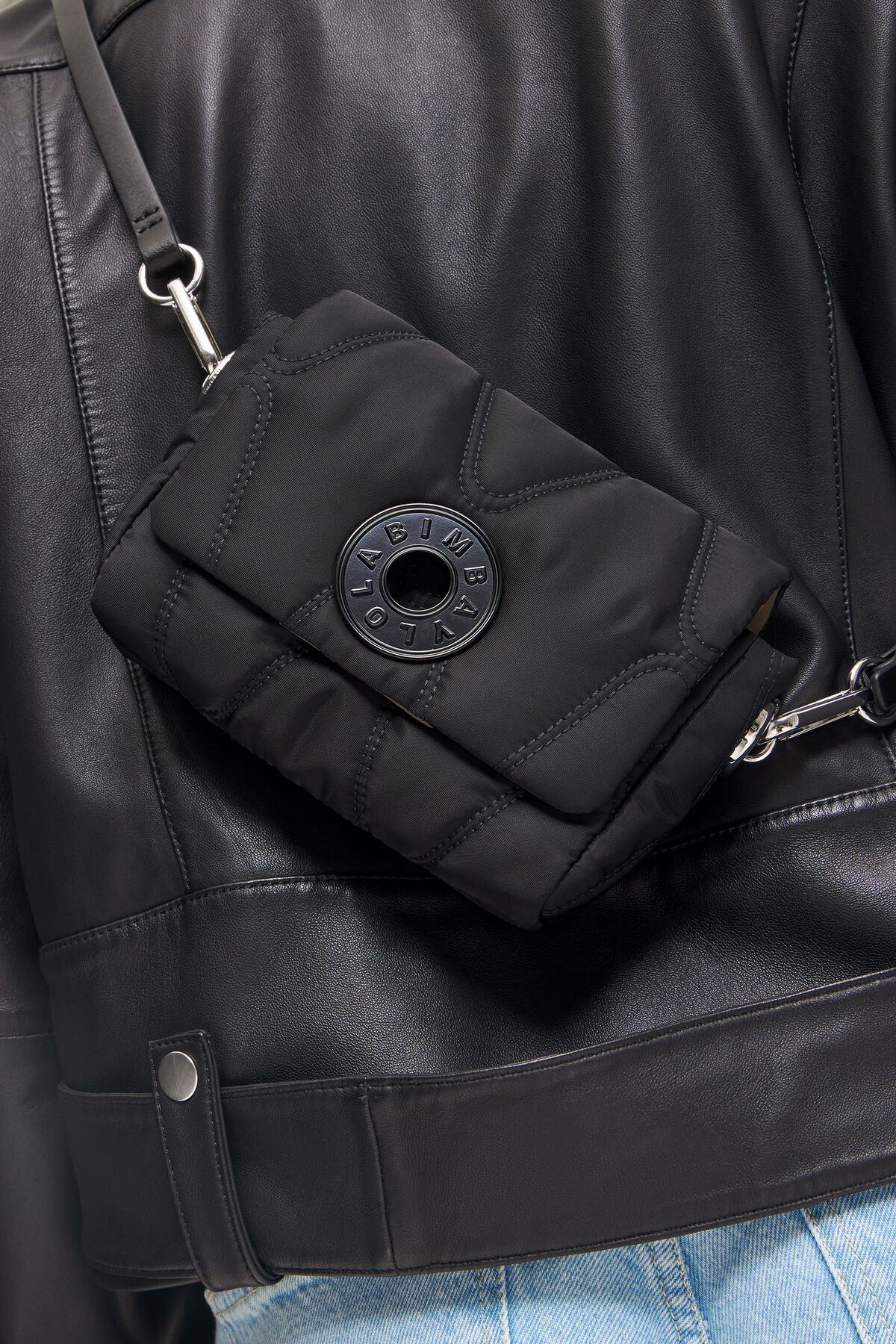 Bolso bandolera XS nylon negro