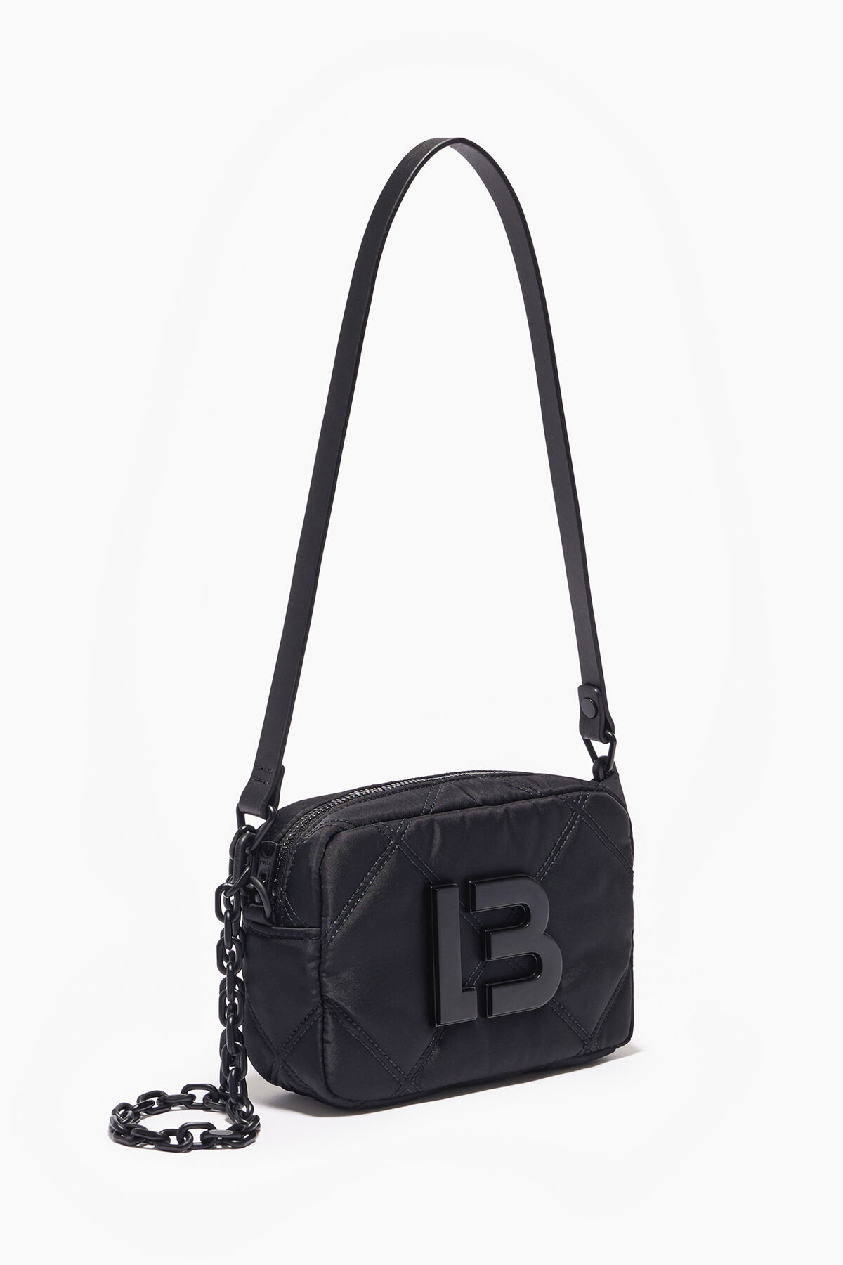 Bolso bandolera XS acolchado nylon negro