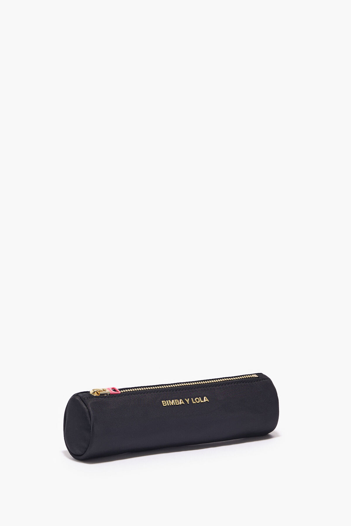 Estuche cilíndrico nylon negro