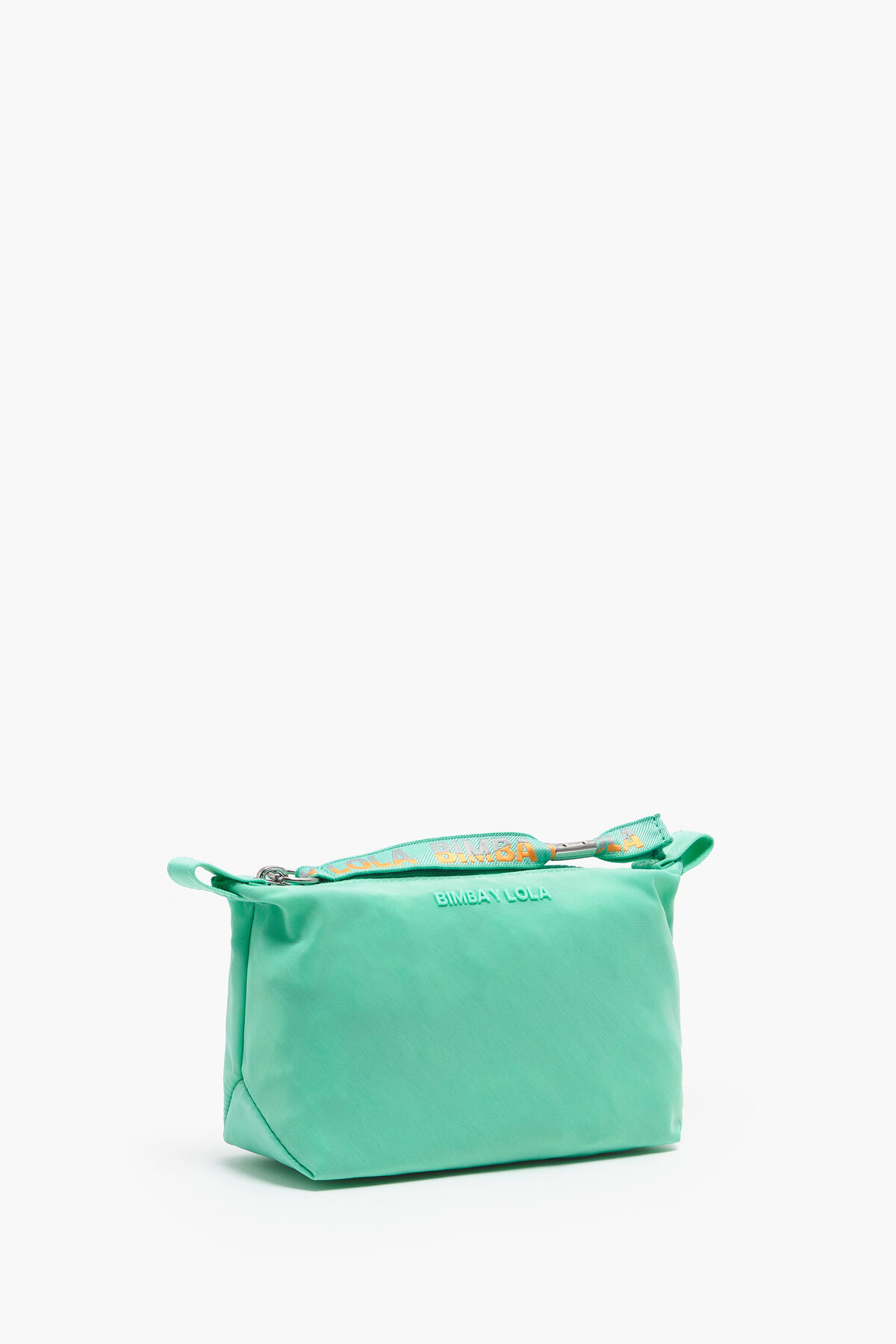 Neceser trapecio S nylon gris hielo