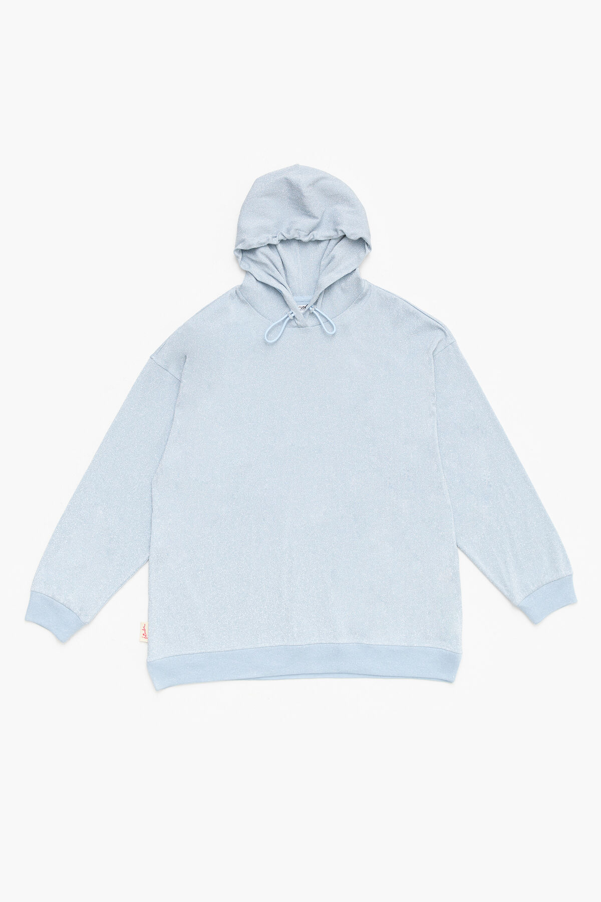 Sudadera lurex azul claro