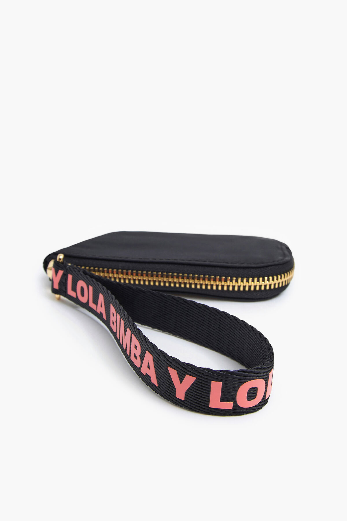 Monedero curvo S nylon negro