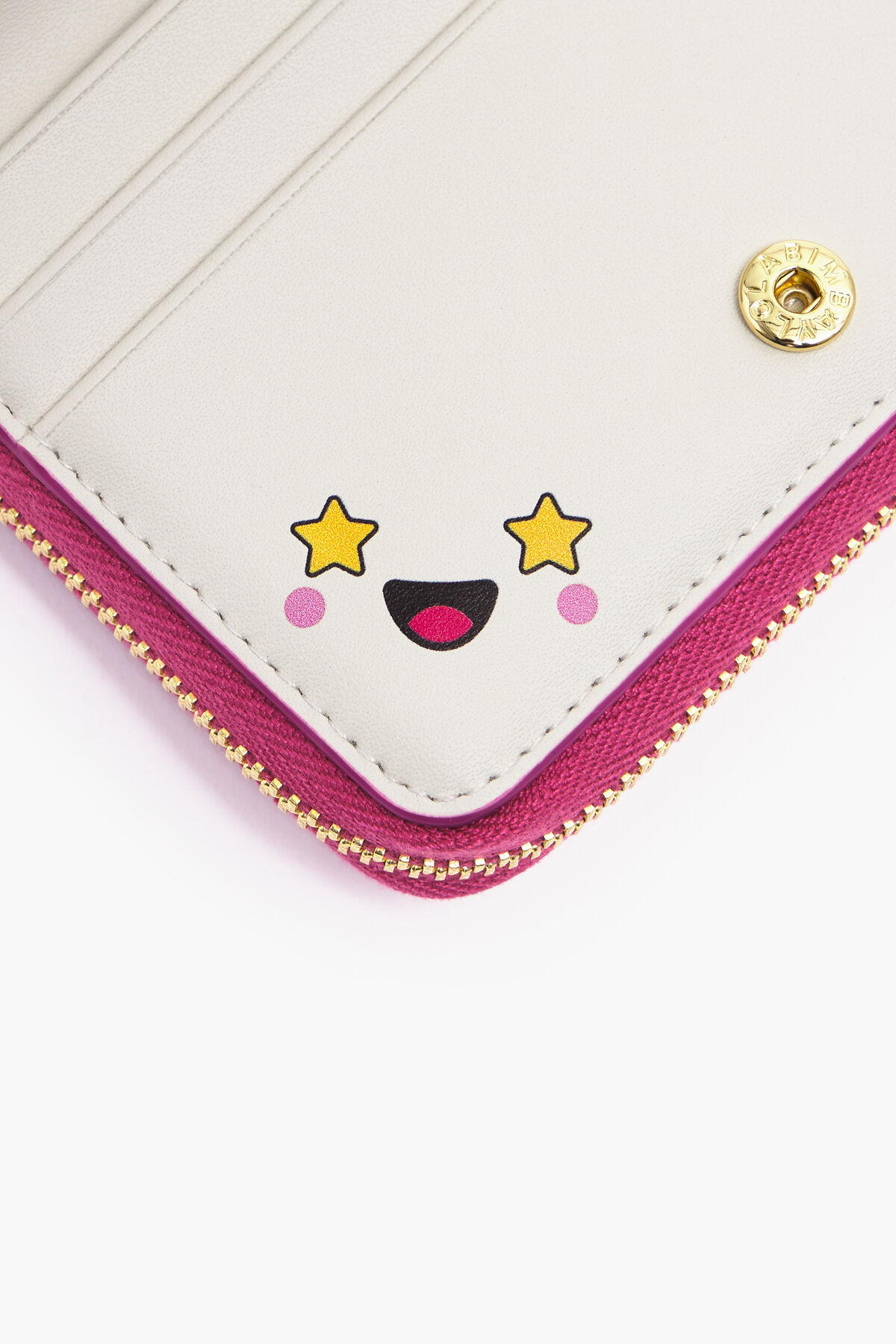 Cartera solapa piel fucsia