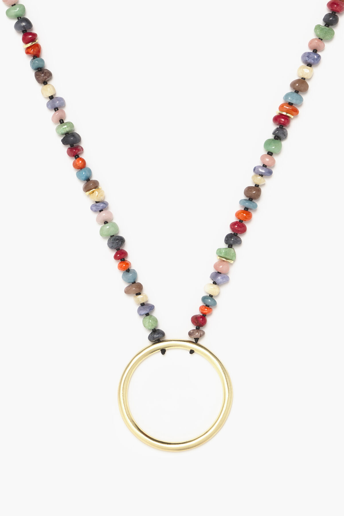 Collar piedras multicolores