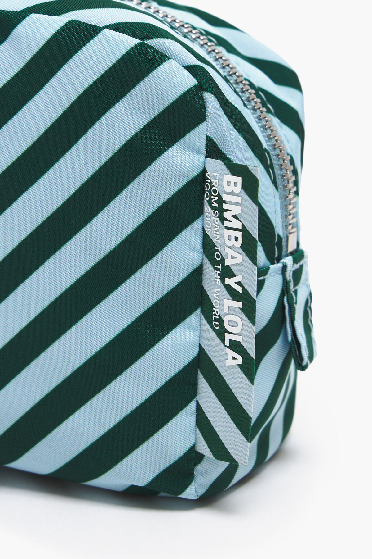 Neceser rectangular M rayas verde