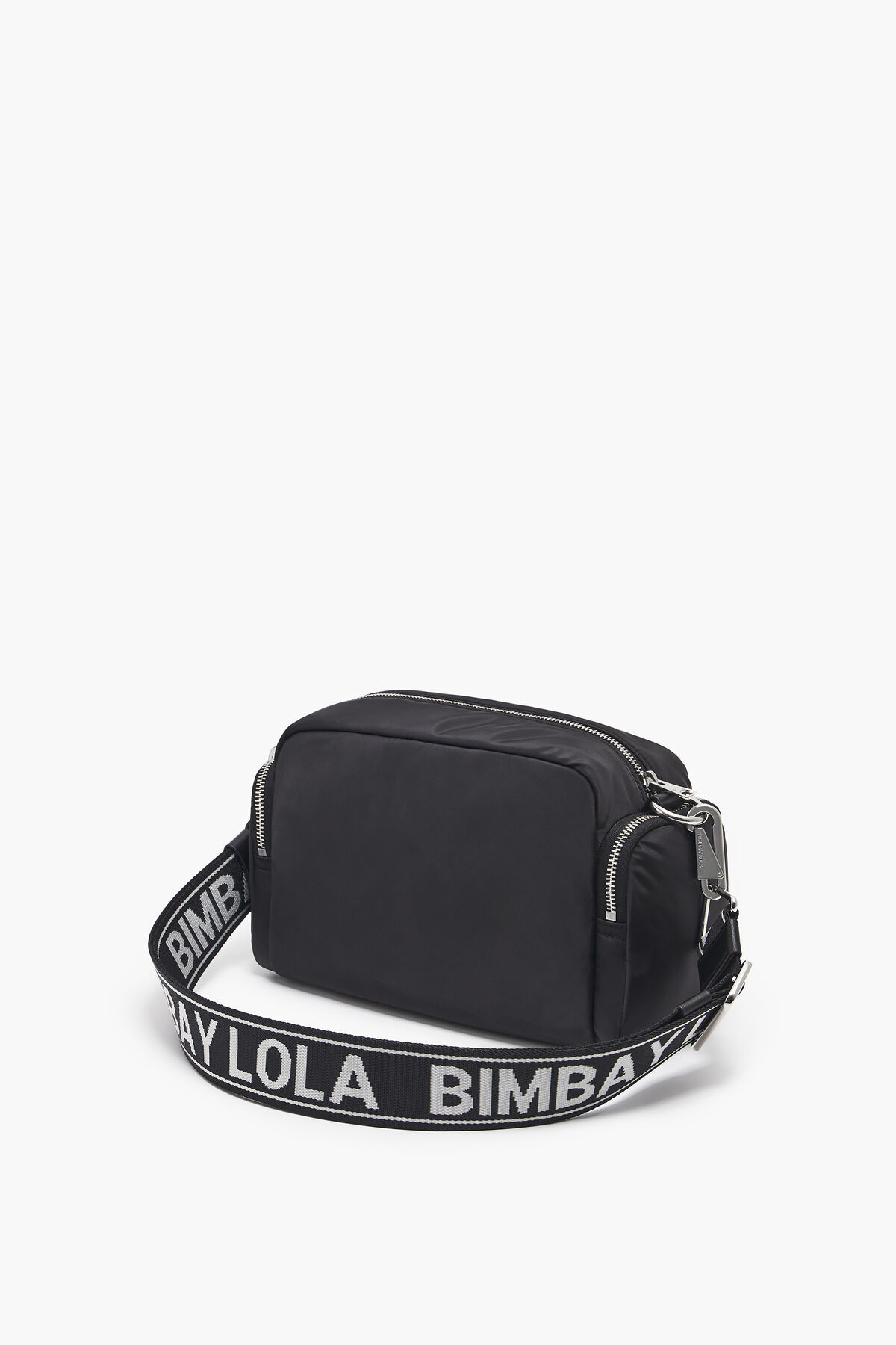 Bolso bandolera M nylon negro