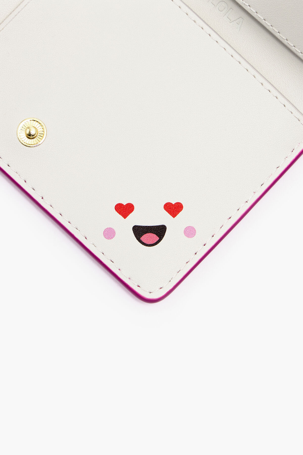 Cartera rectangular piel fucsia