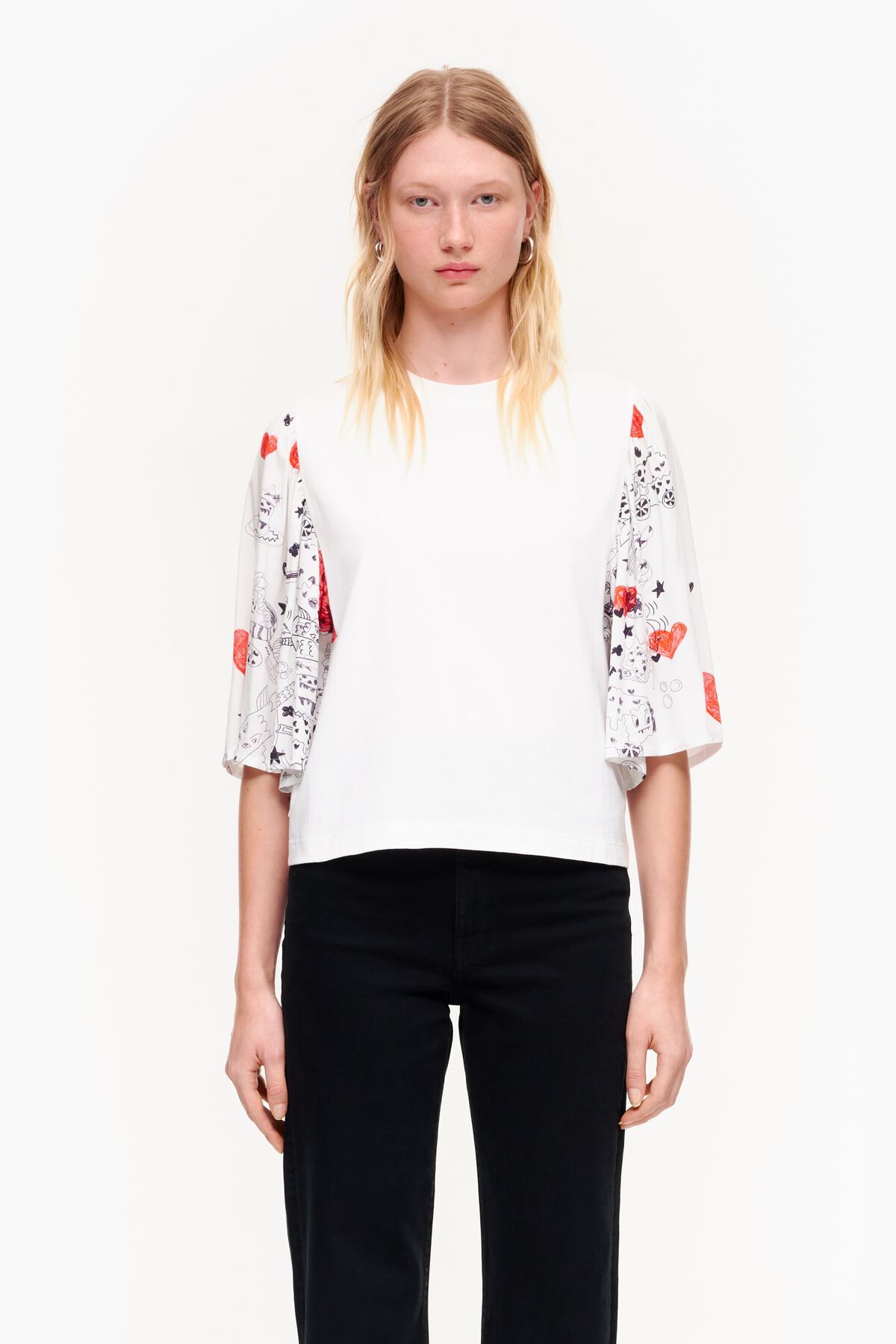 Camiseta doble tejido print Nick Name Heart