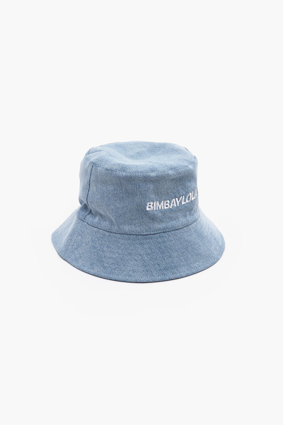 Gorro bucket denim logo
