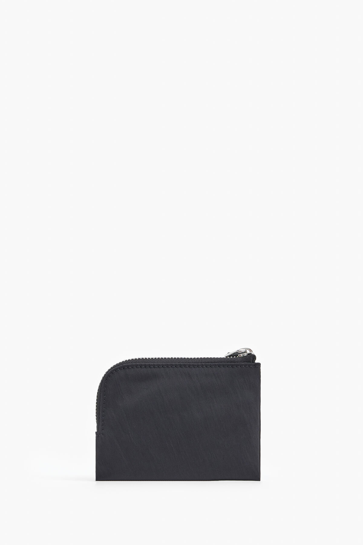 Monedero curvo S nylon negro