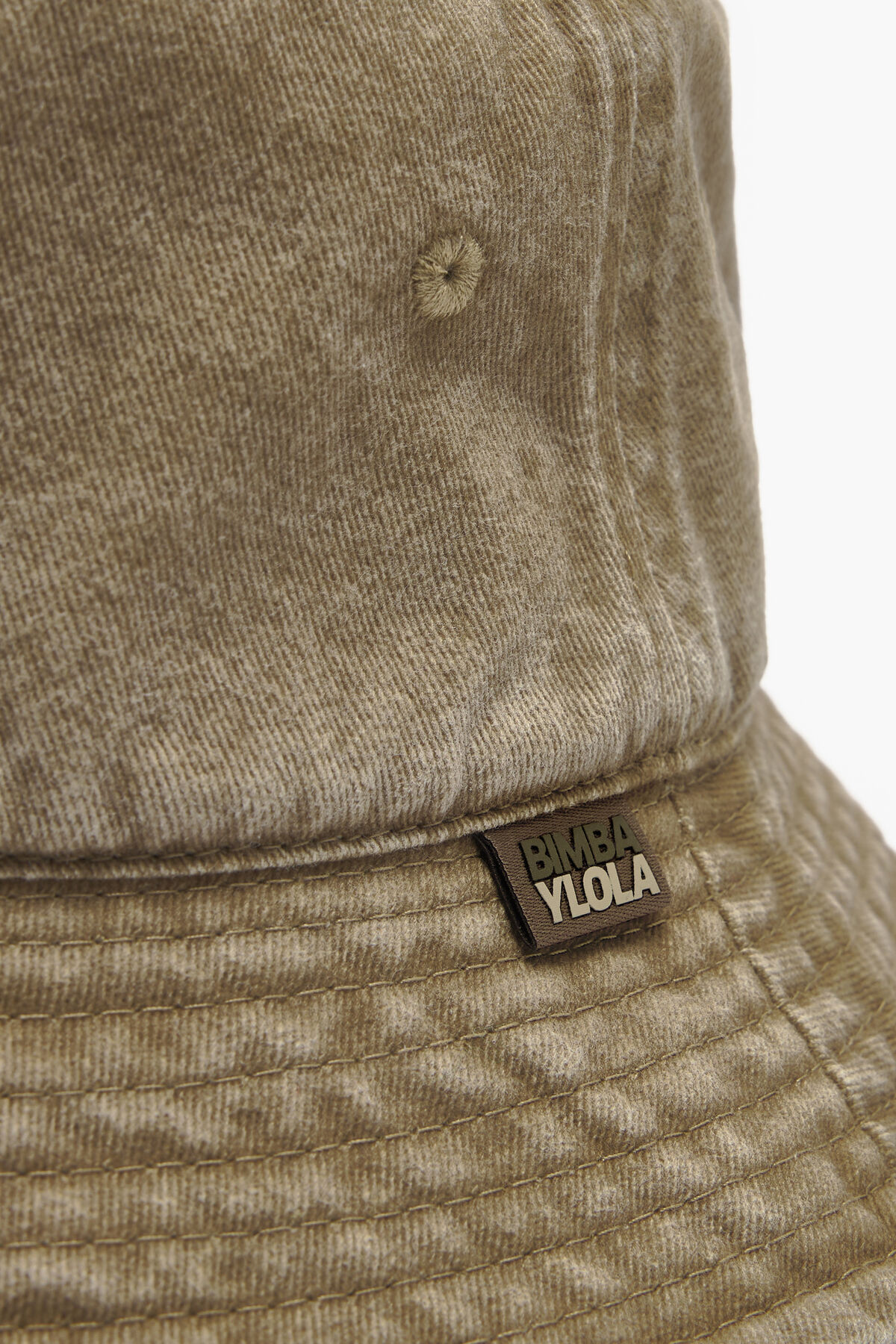Gorro bucket algodón lavado caqui