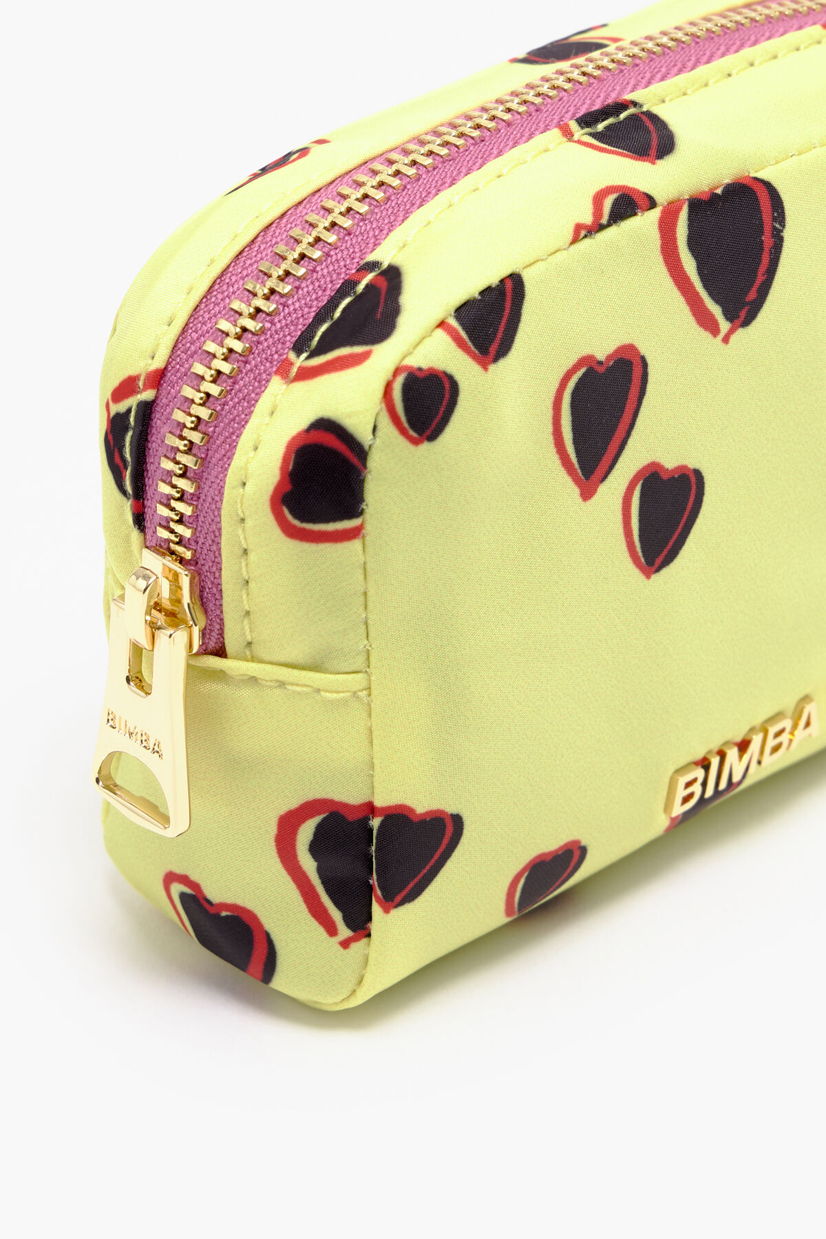 Neceser rectangular S print Small Hearts amarillo