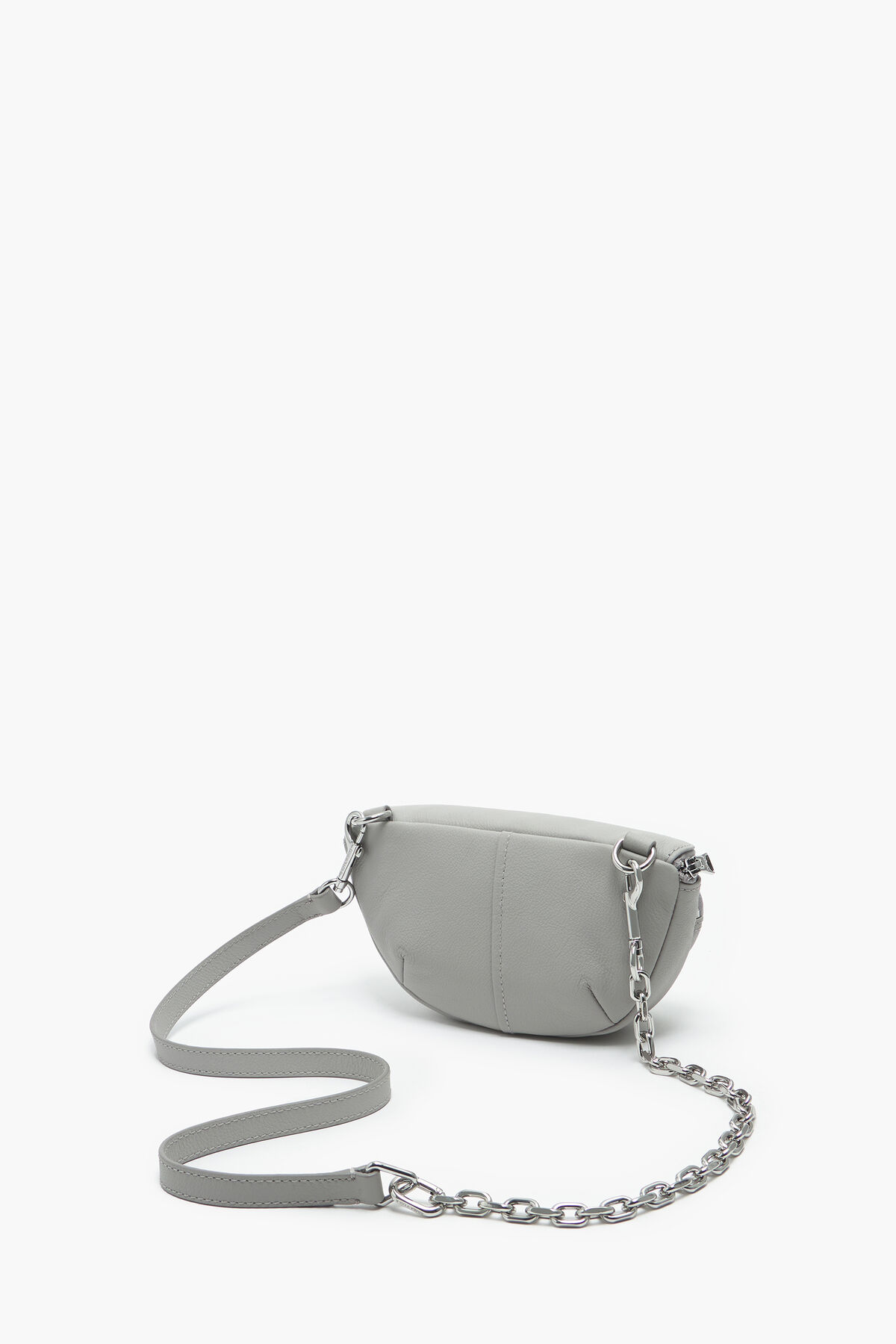 Bolso riñonera Pocket XS piel gris