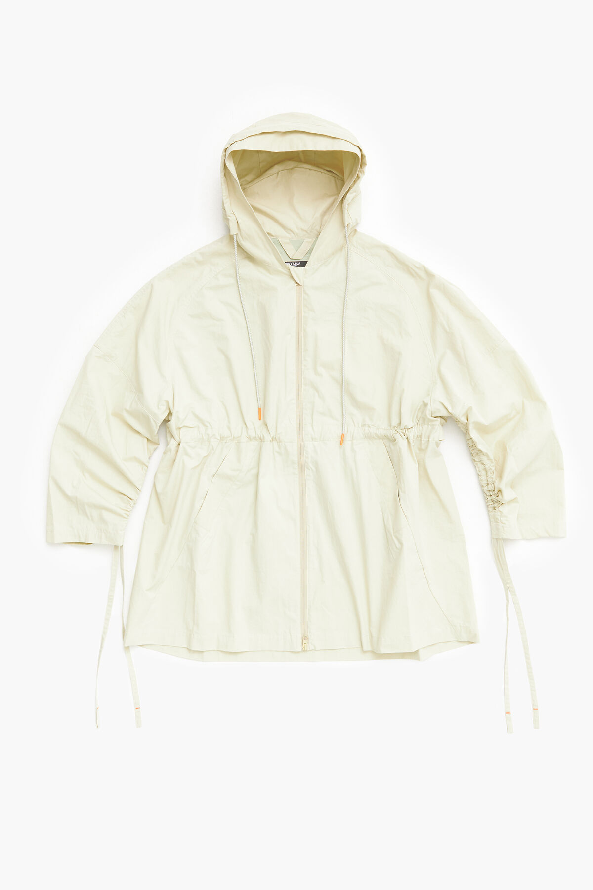 Gabardina oversize verde lavado