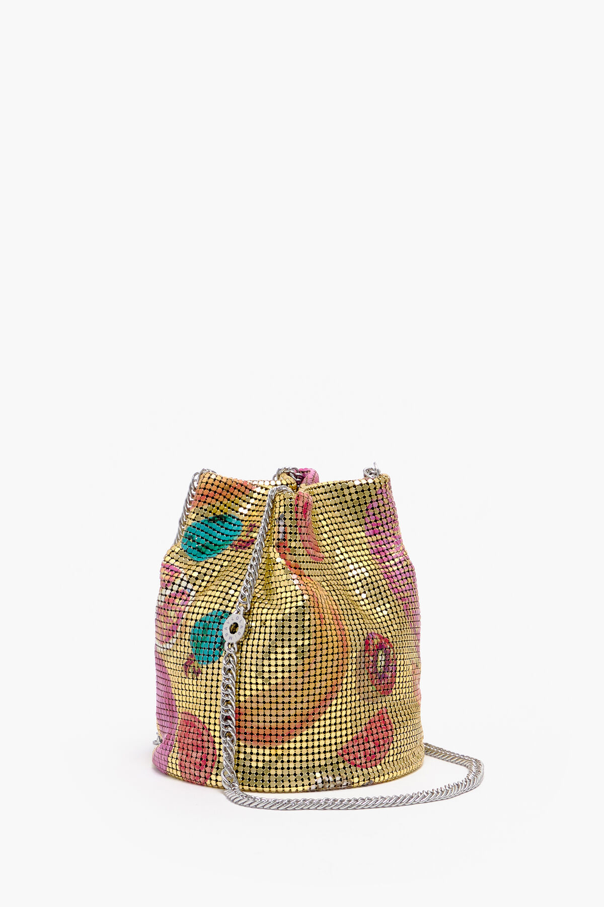 Bolso saca malla print Bananas Mix amarillo oro